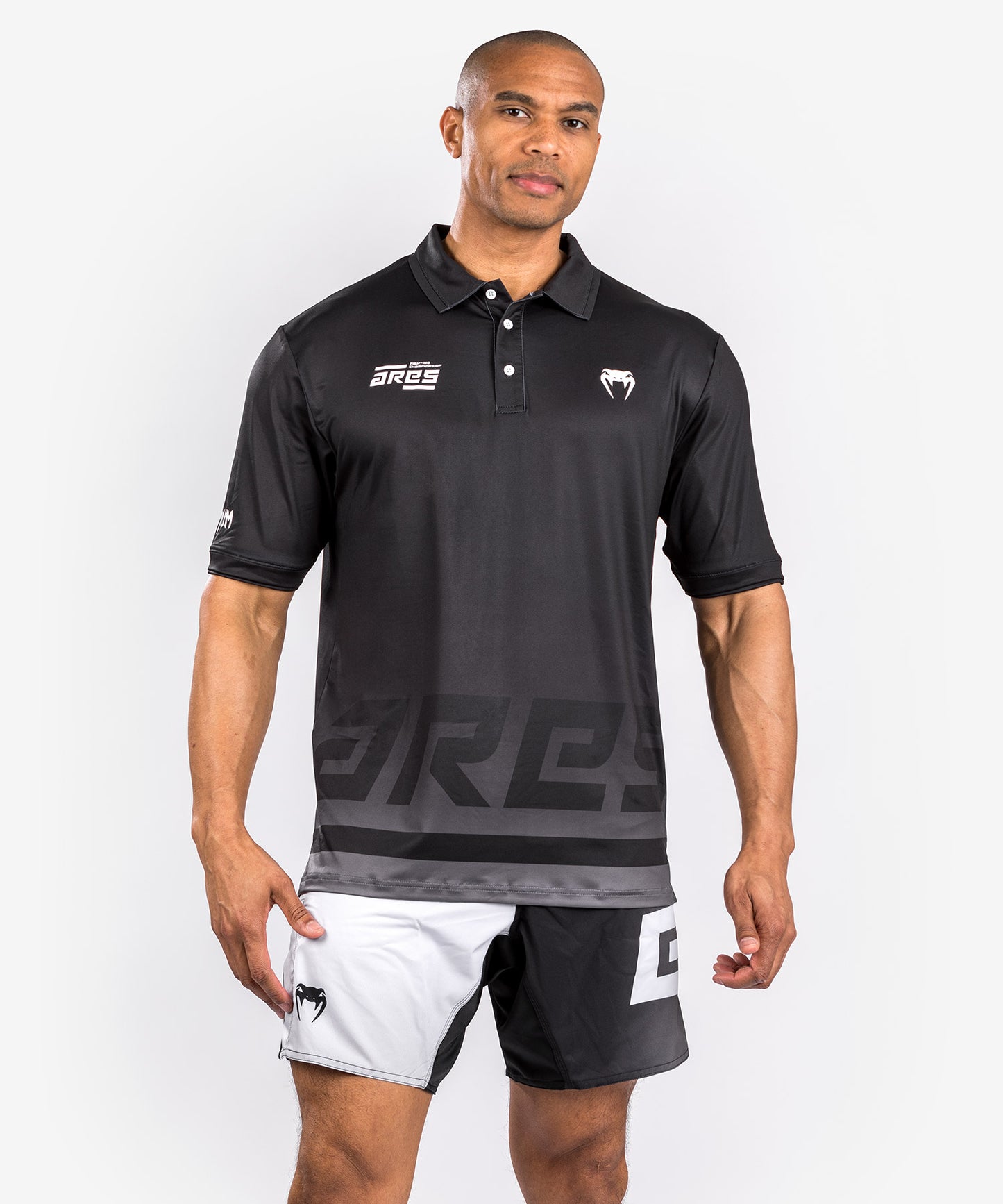 Venum x Ares Dry Tech Polo Shirt - Black