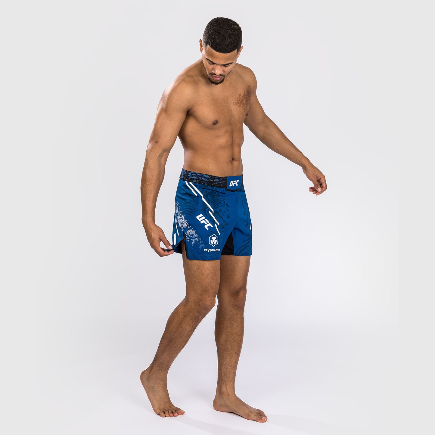 UFC Adrenaline by Venum Personalized Authentic Fight Night Men's Fight Short - Short Fit - Blue