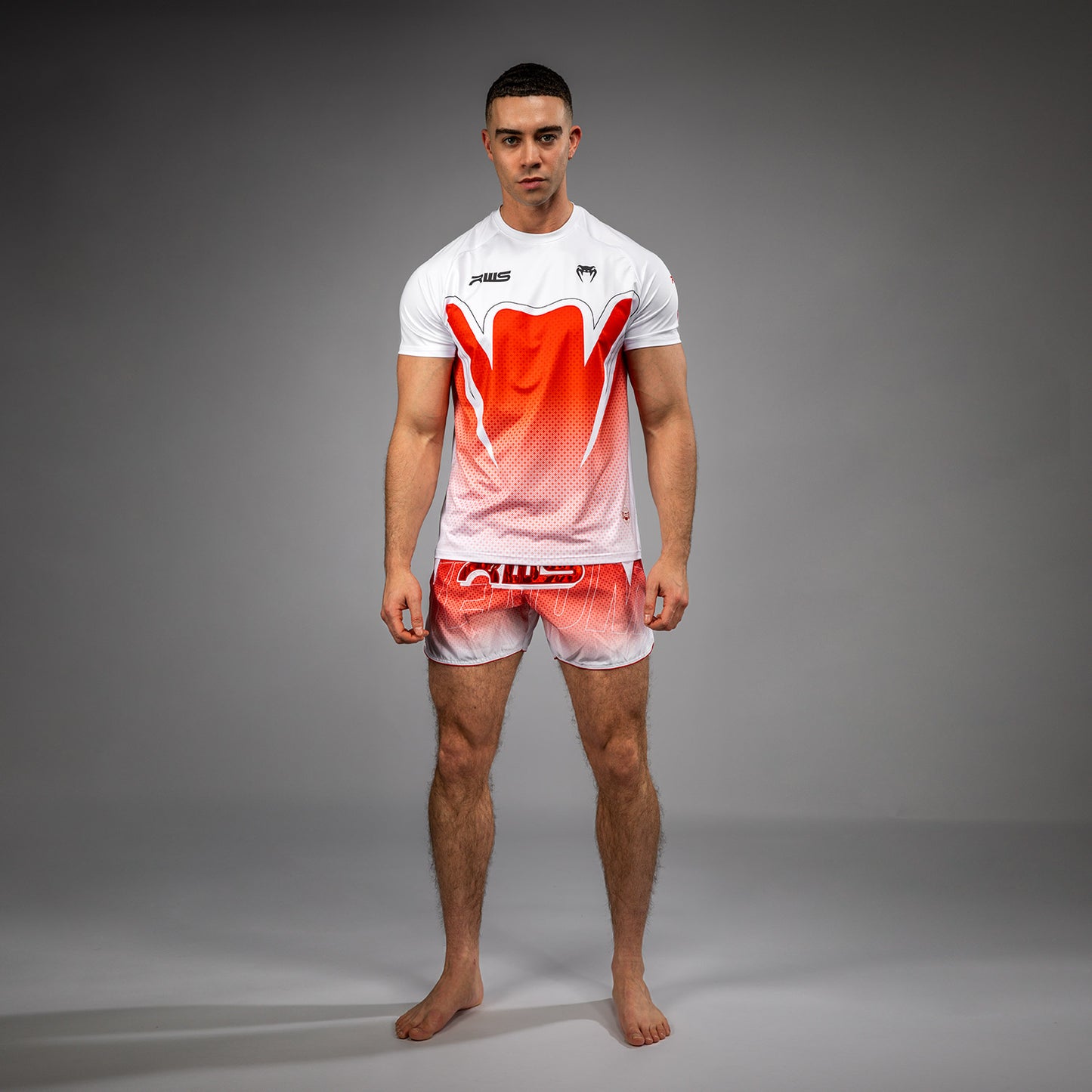 Venum x RWS 2.0 Men’s Dry-Tech T-Shirt - White/Red