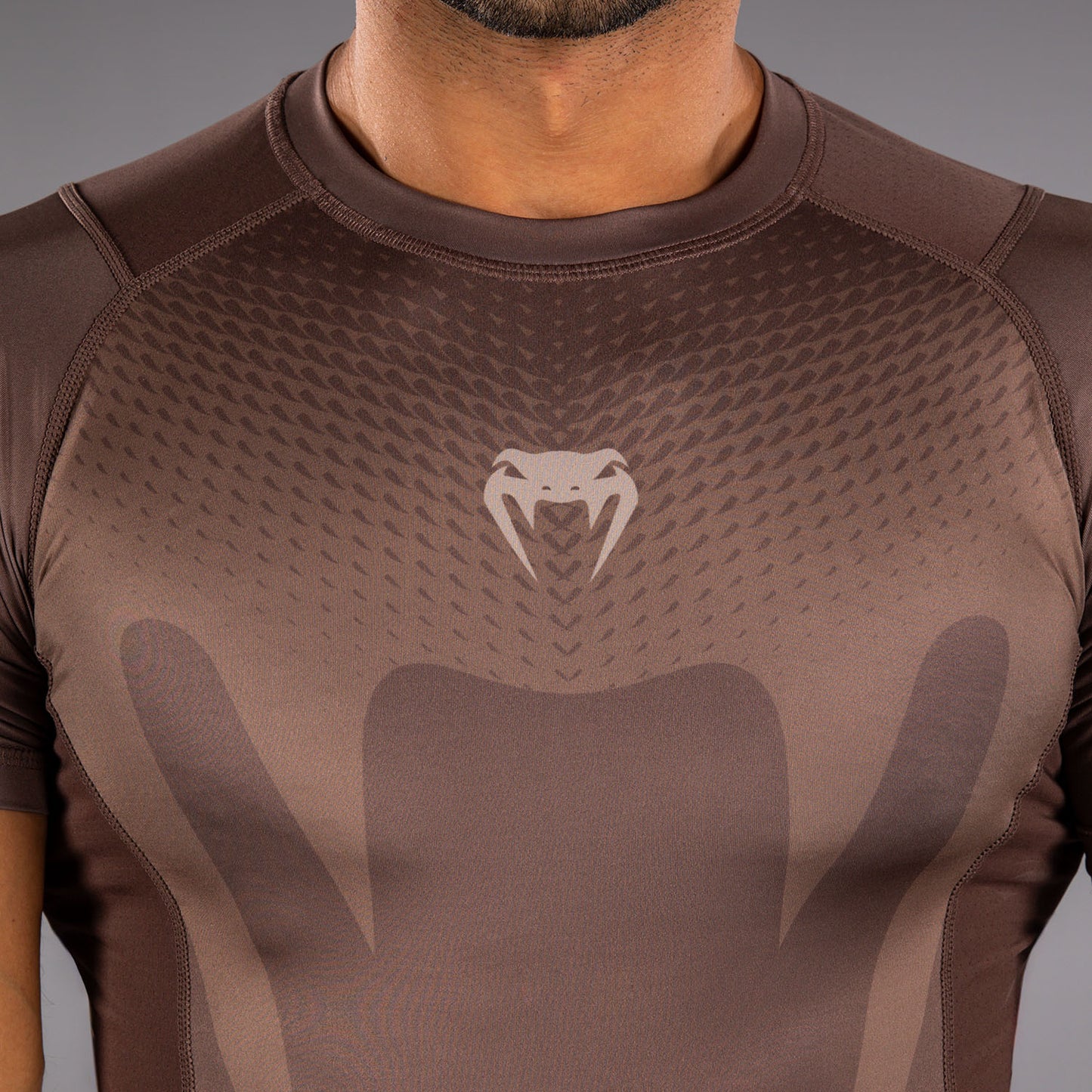 Venum No Gi Rashguards - Chocolate Brown