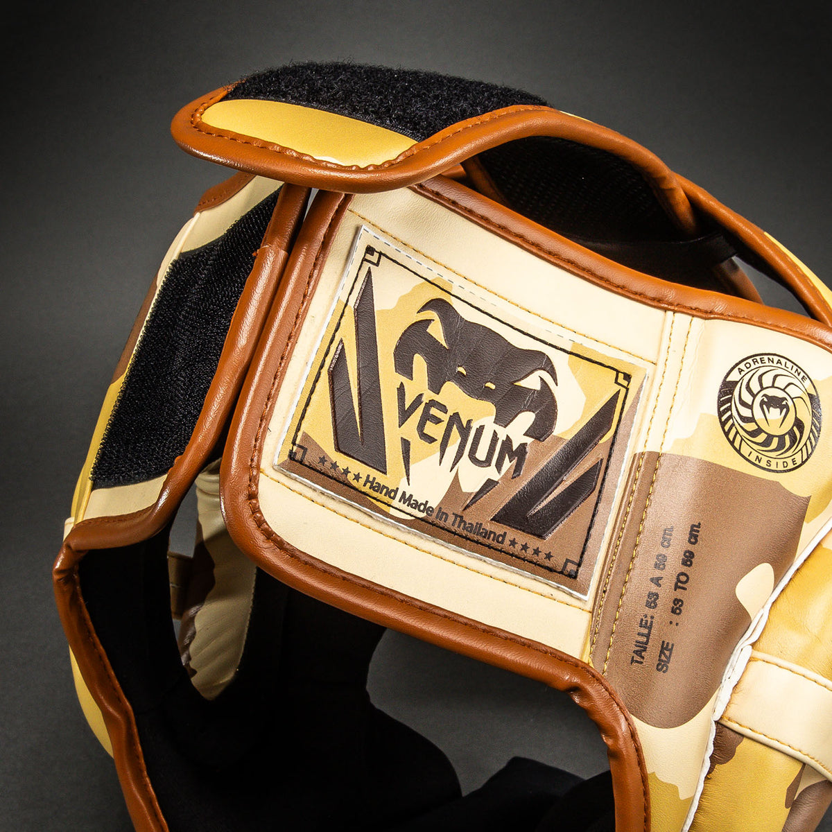 Venum Elite Camo Headgear - Light Beige/Brown