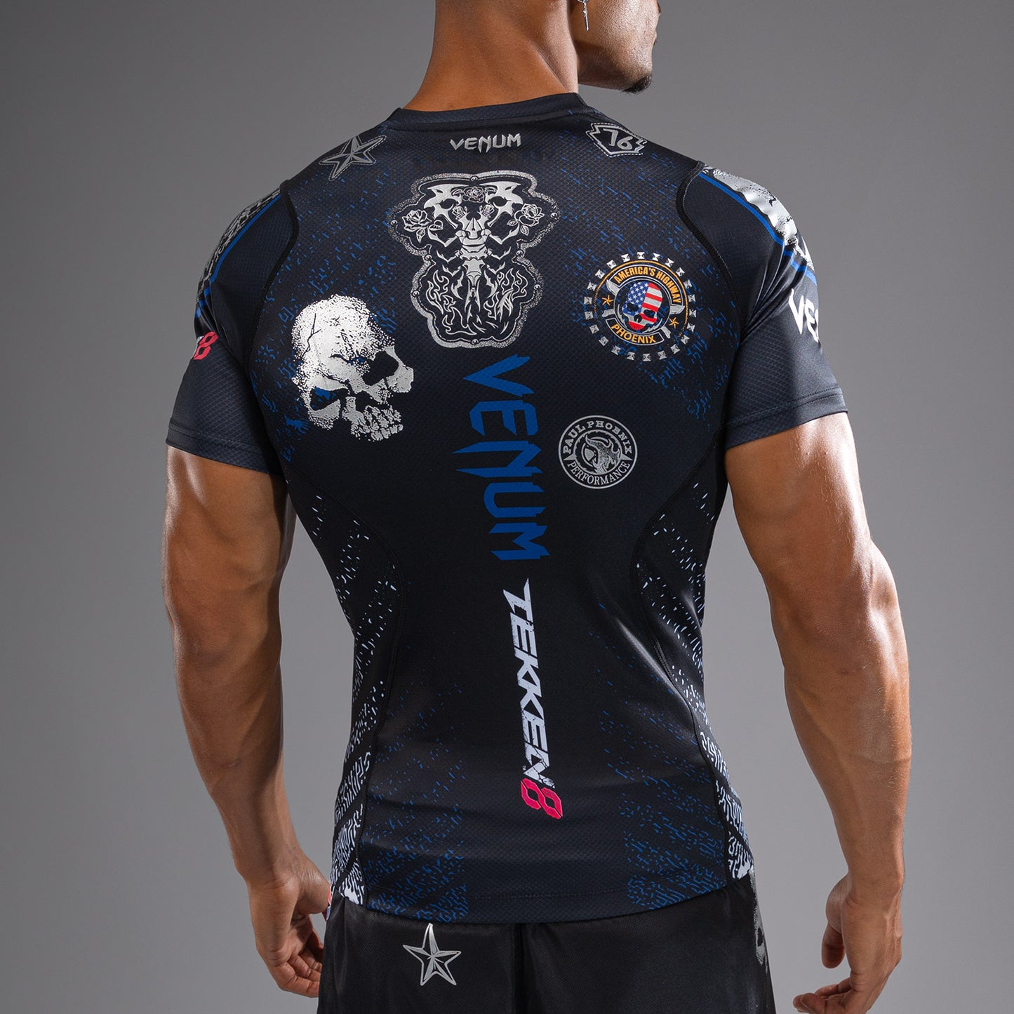 Venum x TEKKEN 8 - Paul Phoenix Rashguard - Black/Blue