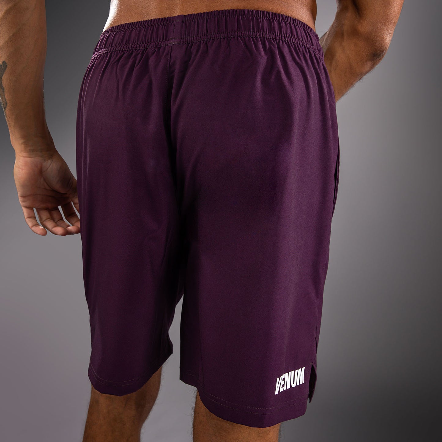 Venum Contender Training Shorts - Dark Purple/ White