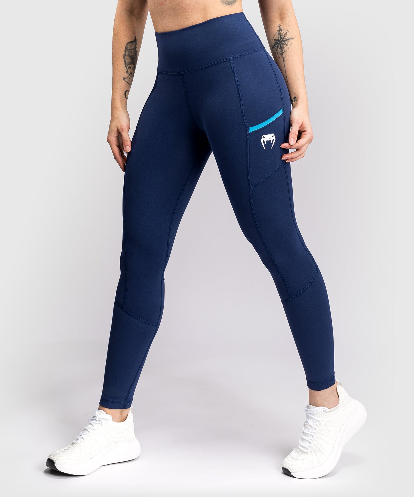 Venum x Top Rank Original Women's 7/8 Leggings - Navy Blue
