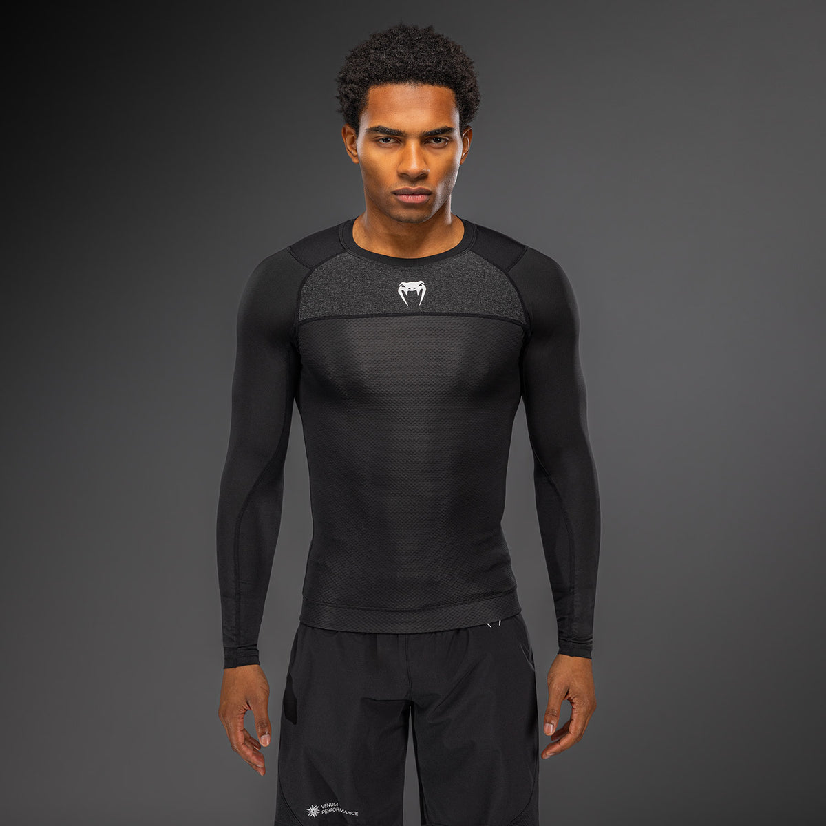 Venum G-Fit Scale Long Sleeve Rashguard - Black