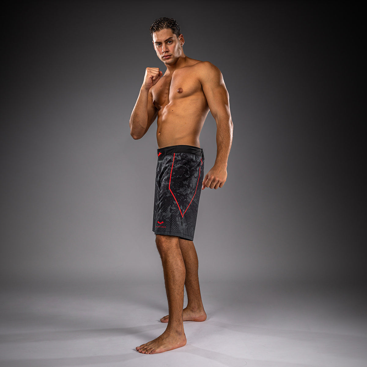 Venum x Batman Fightshorts - Black/Grey/Red