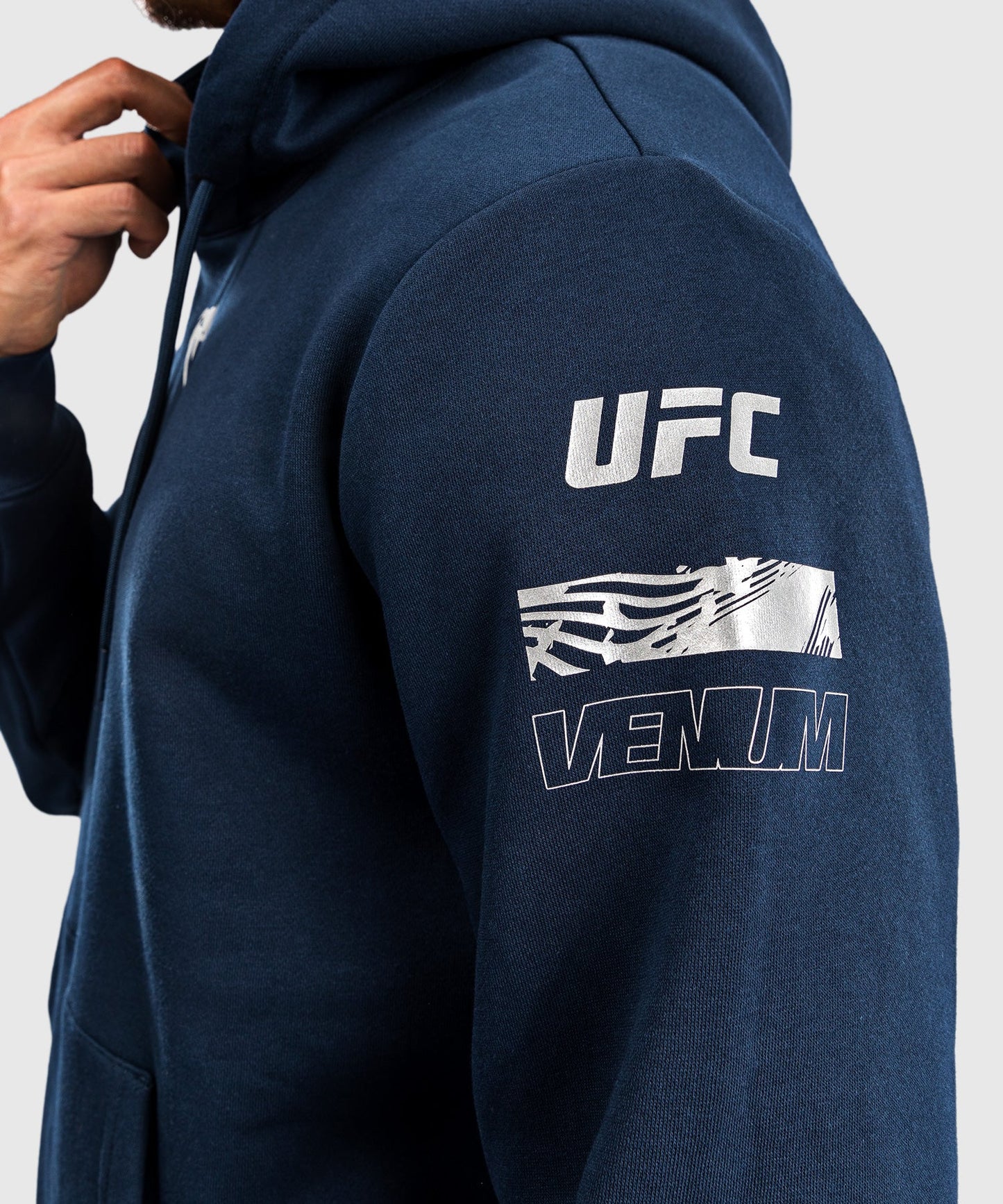 UFC Fusion by Venum Fight Week Men’s Pullover Hoodie - Solid Oceanic Blue