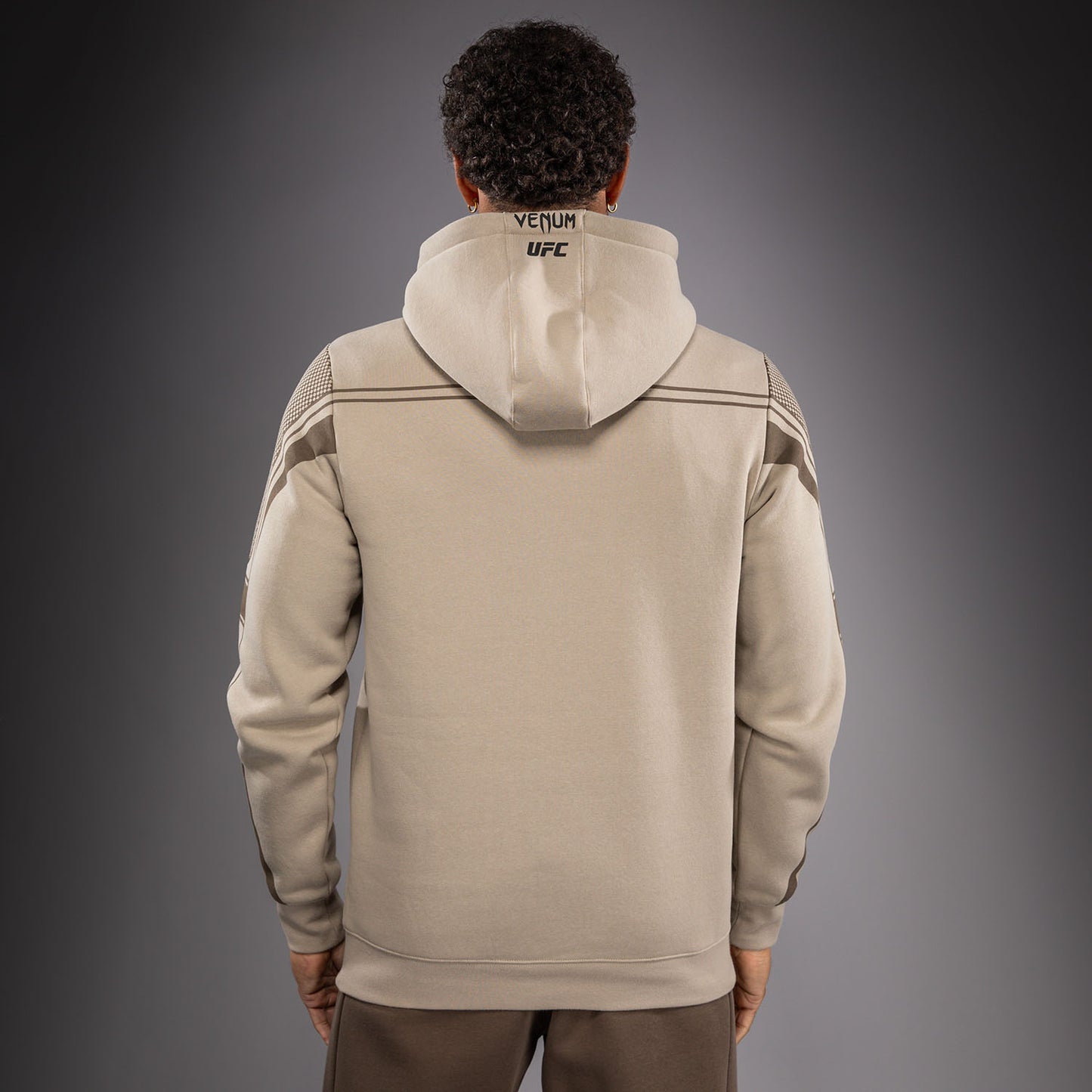 Venum UFC Unity by Venum Authentic Fight Week Men's Pullover Hoodie - Sand