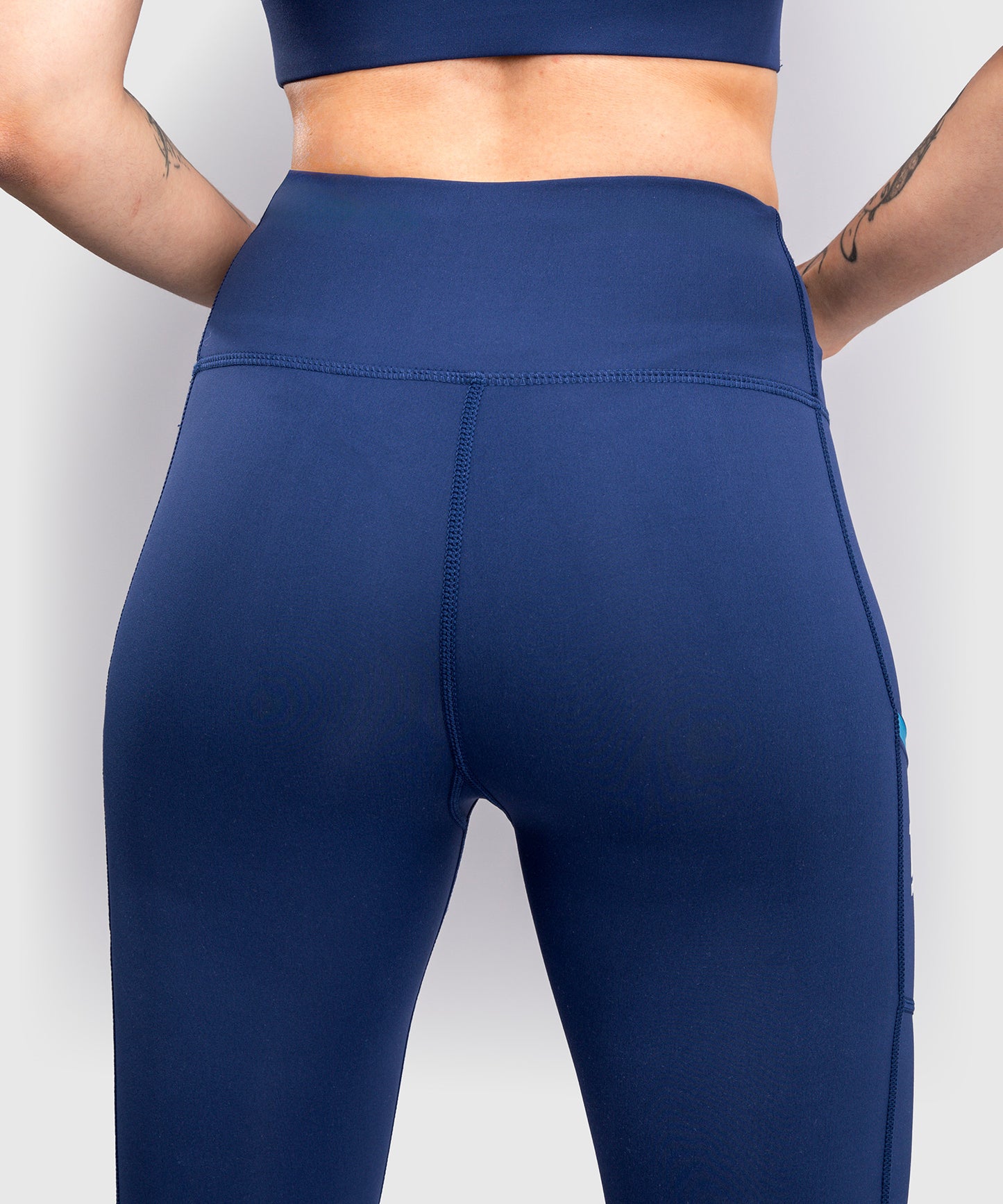 Venum x Top Rank Original Women's Full-Length Leggings - Navy Blue
