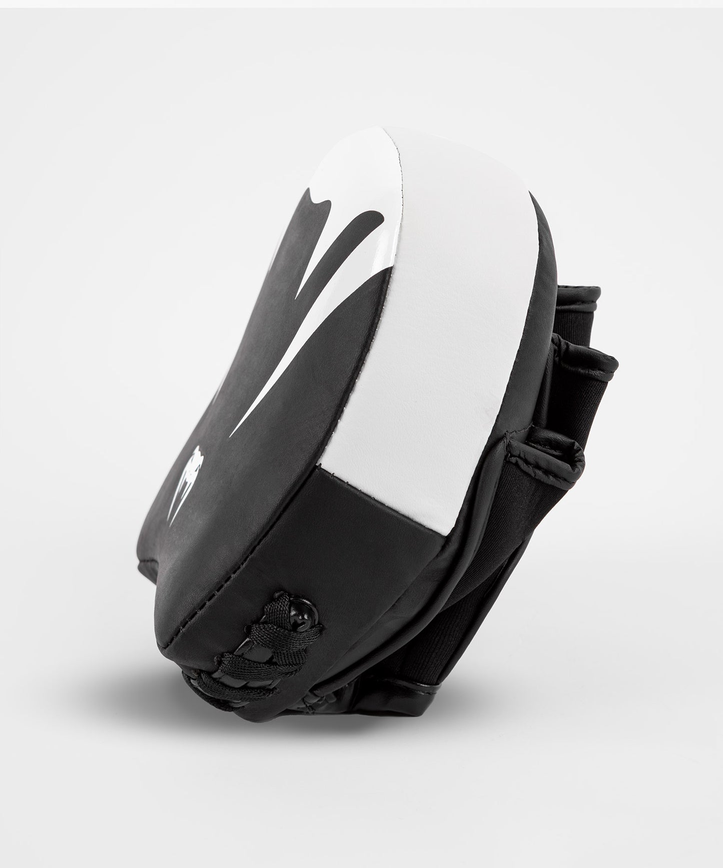 Venum Elite Thick Coaching Mitts Leather Mini (Pair) - Black/White
