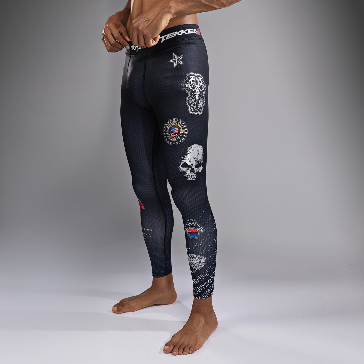 Venum x TEKKEN 8 - Paul Phoenix Spats - Black/Blue
