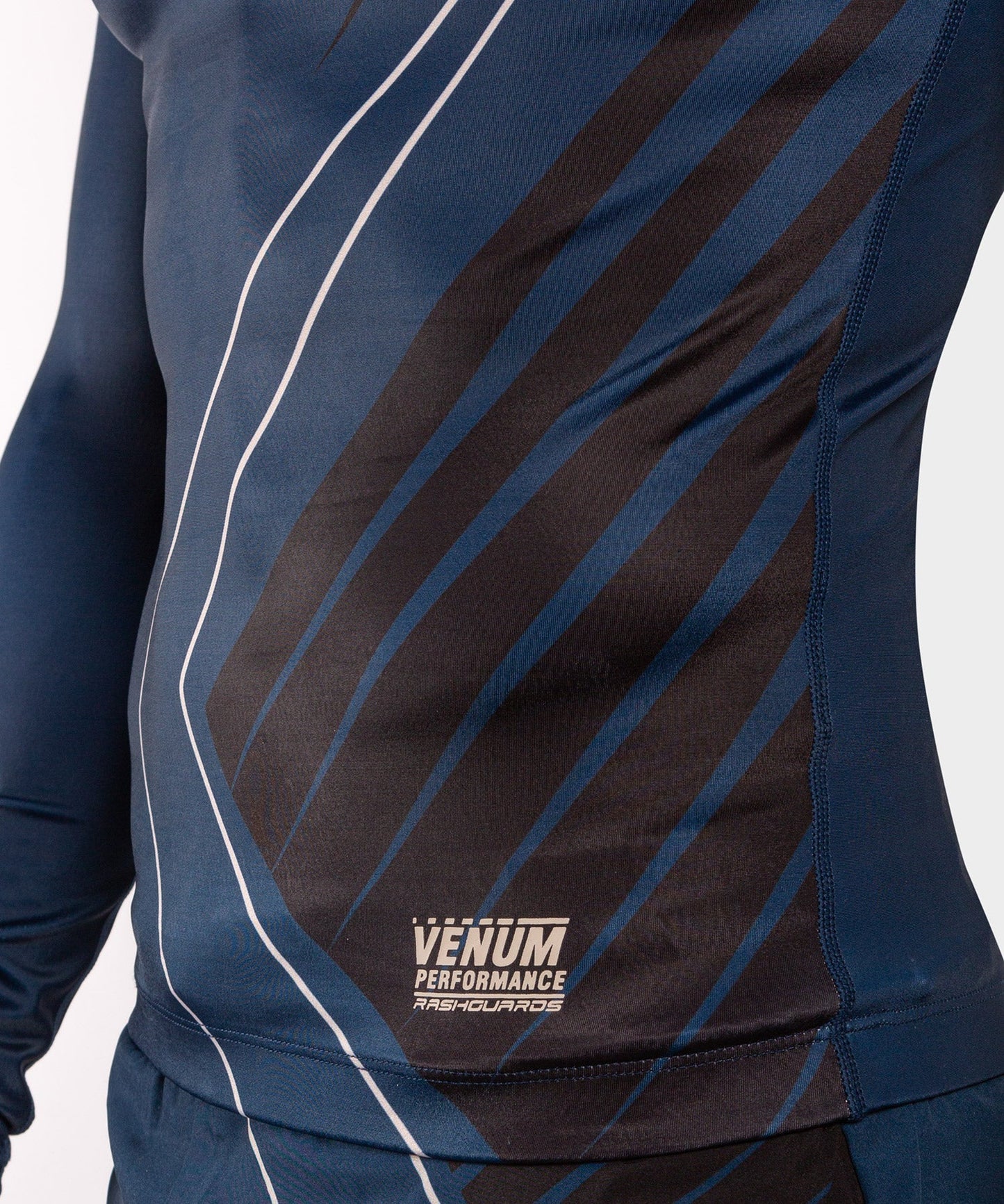 Venum Contender 5.0 Rashguard - Long sleeves - Navy/Sand