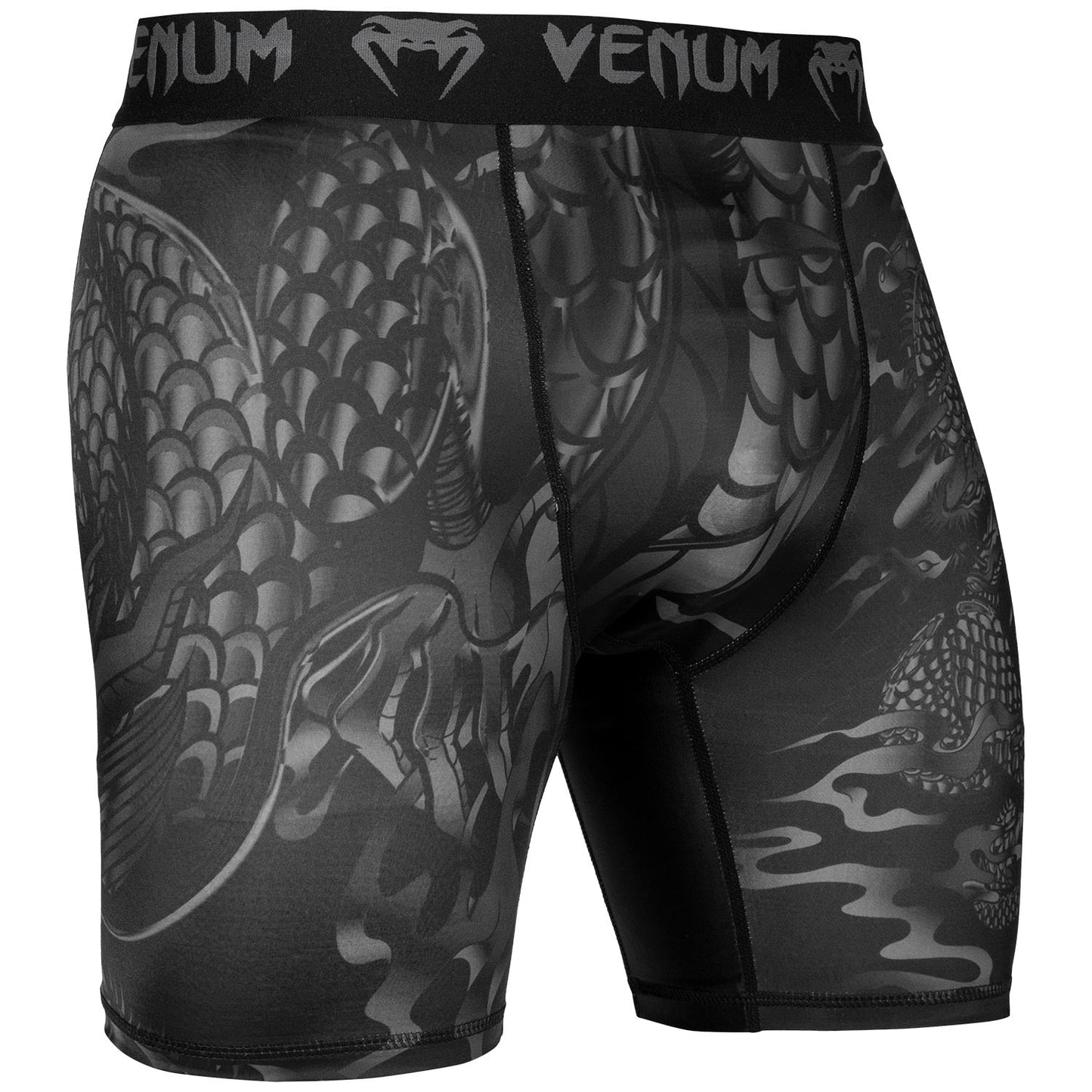 Venum Dragon's Flight Compression Shorts - Black/Black