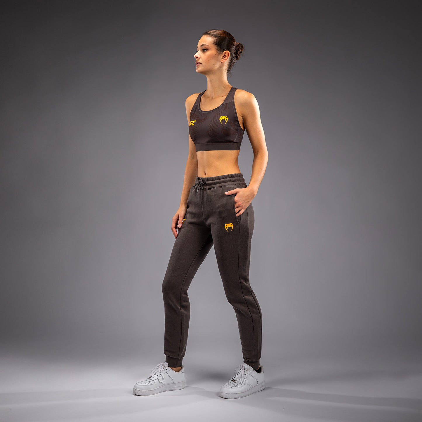 UFC Fusion by Venum Fight Week Women’s Cotton Pant - Solid Earthen Brown