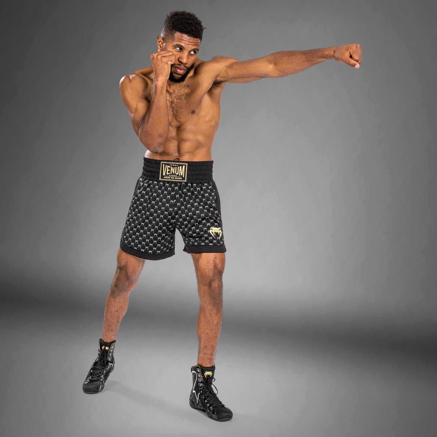 Venum Monogram Boxing Short - Black