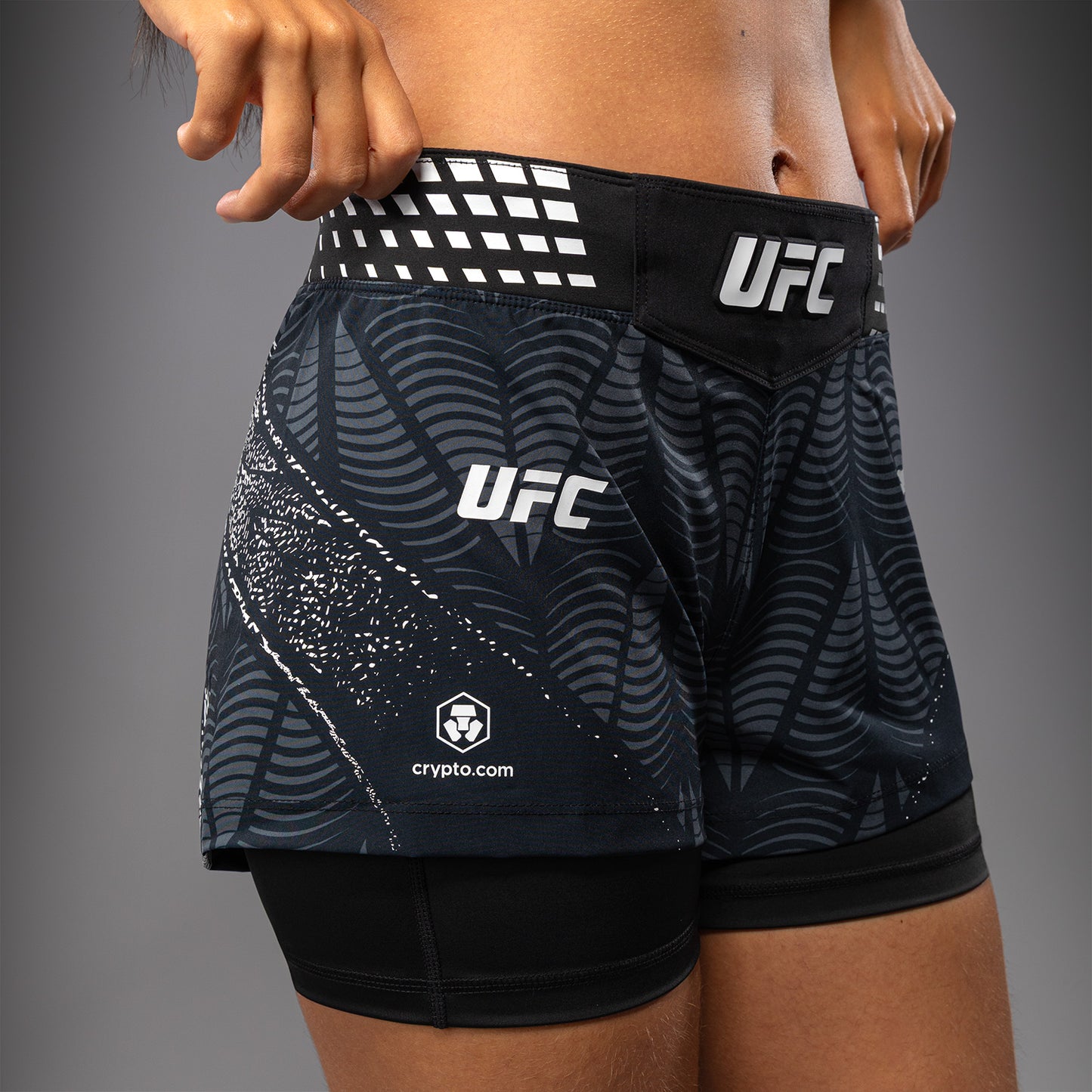 Women's UFC Zenith by Venum Black Authentic Short Fit Fight Short Personalized