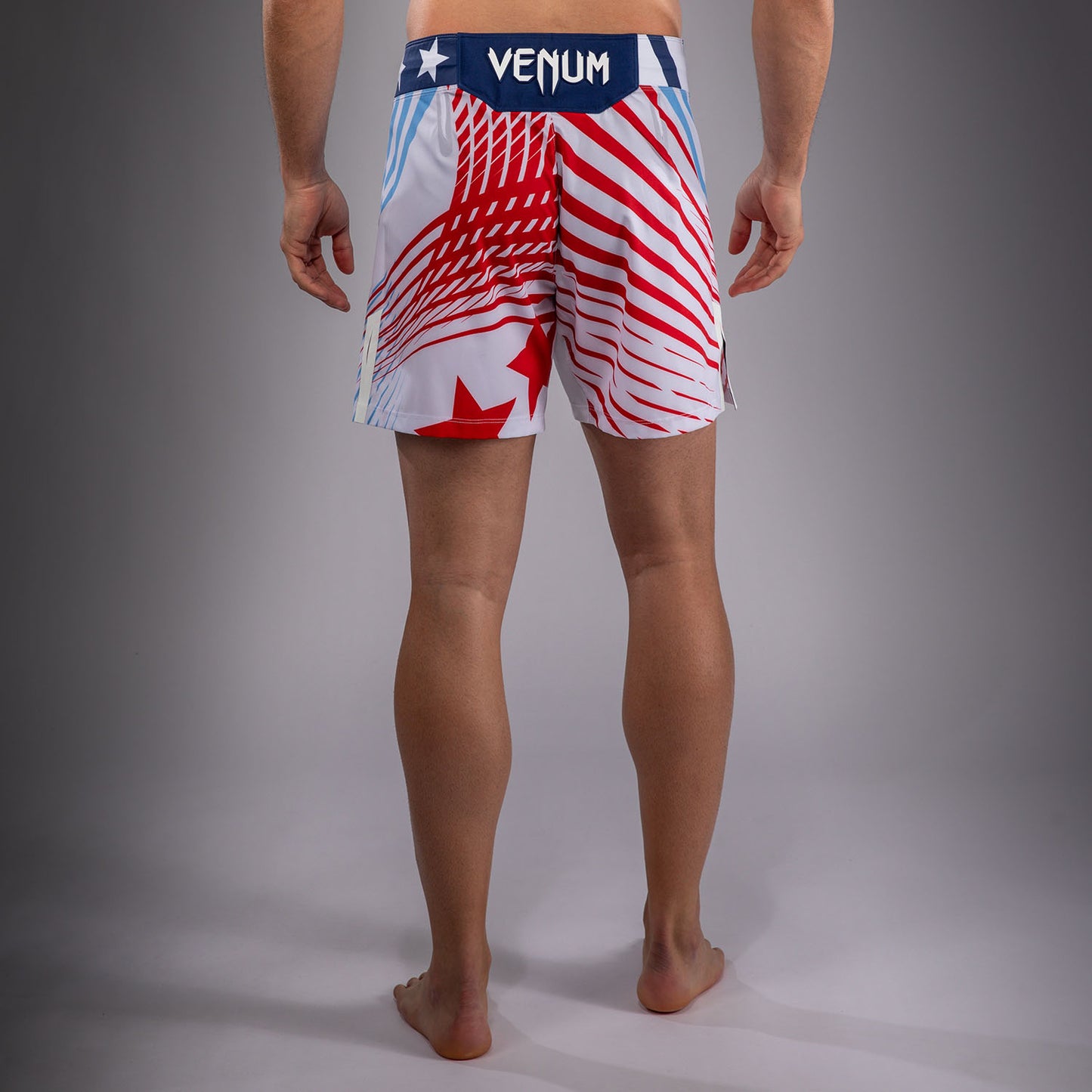 Men's Official UFC Freedom 250 by Venum White Authentic Fight Night Short Fit Fight Short