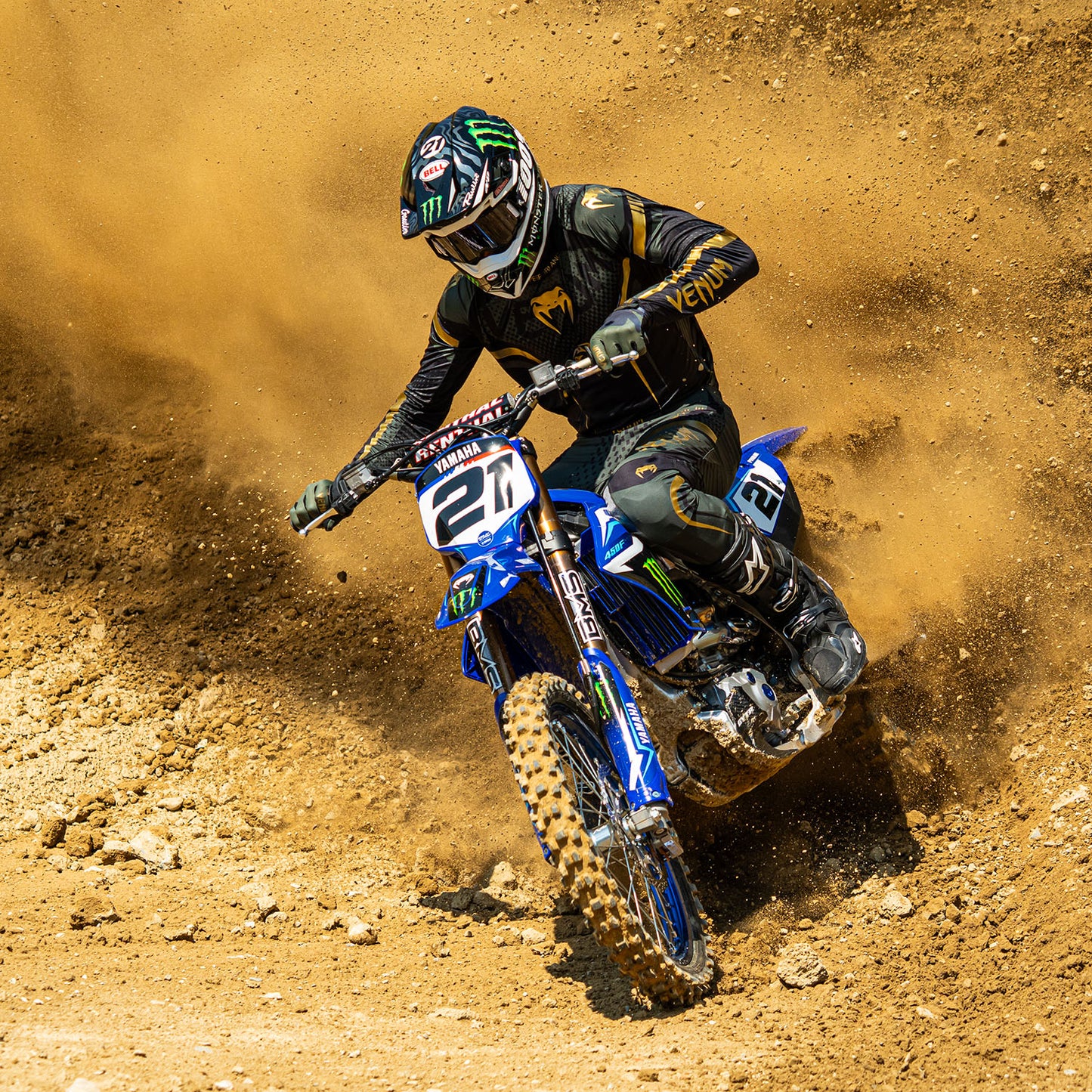 Venum MX Challenger Jersey - Black/Green/Gold