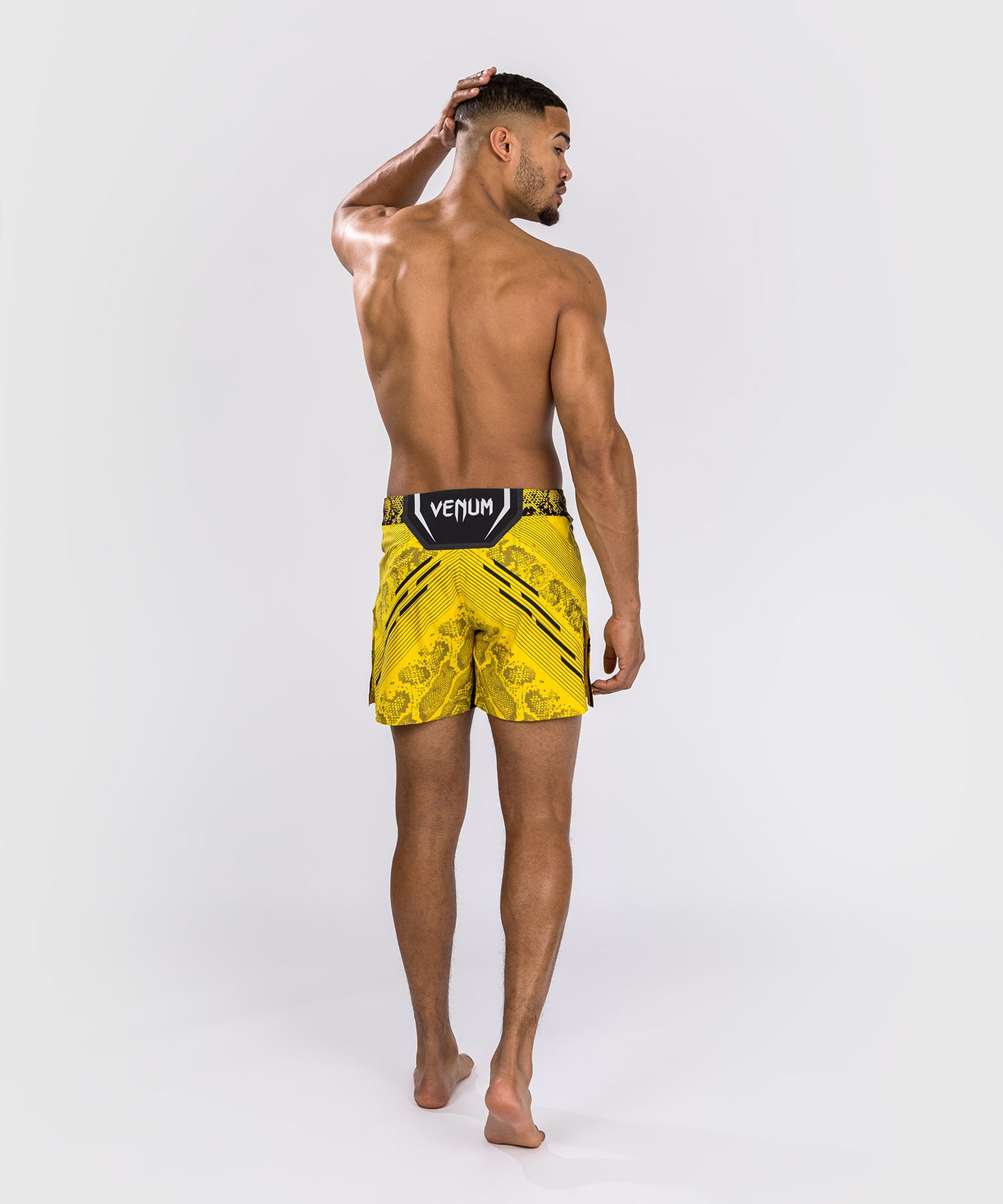 UFC Adrenaline by Venum Personalized Authentic Fight Night Men's Fight Short - Short Fit - Yellow