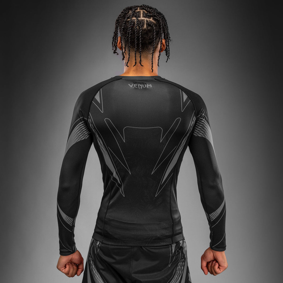 Venum Amazonia Reborn Long Sleeve Rashguard - Black/Grey
