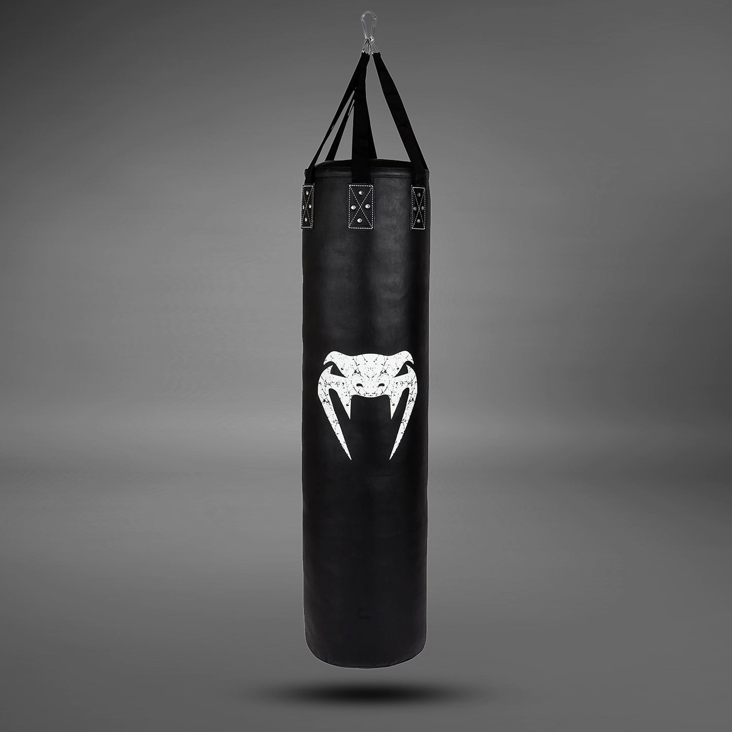 Venum Challenger Heavy bag + Ceiling Hook - Black/White - Filled - 170cm