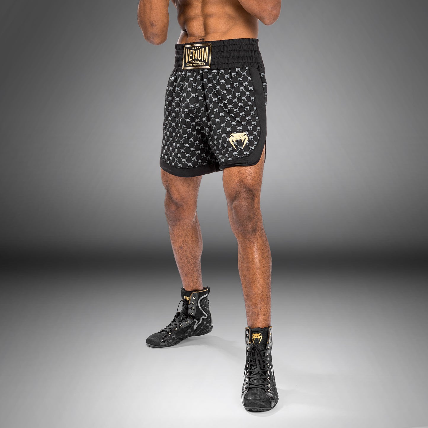 Venum Monogram Boxing Short - Black
