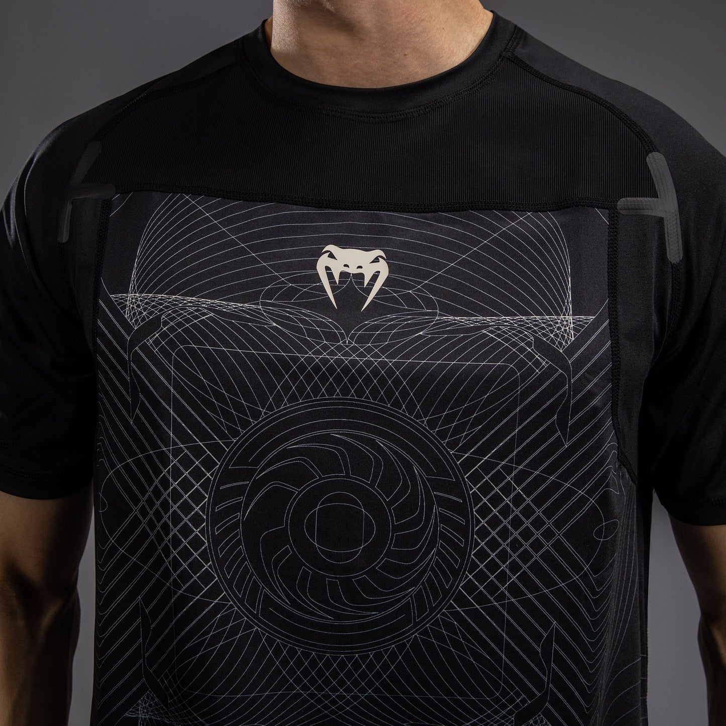Venum G-Fit Air Men's Dry-Tech T-Shirt - Deep Black/Desert Sand