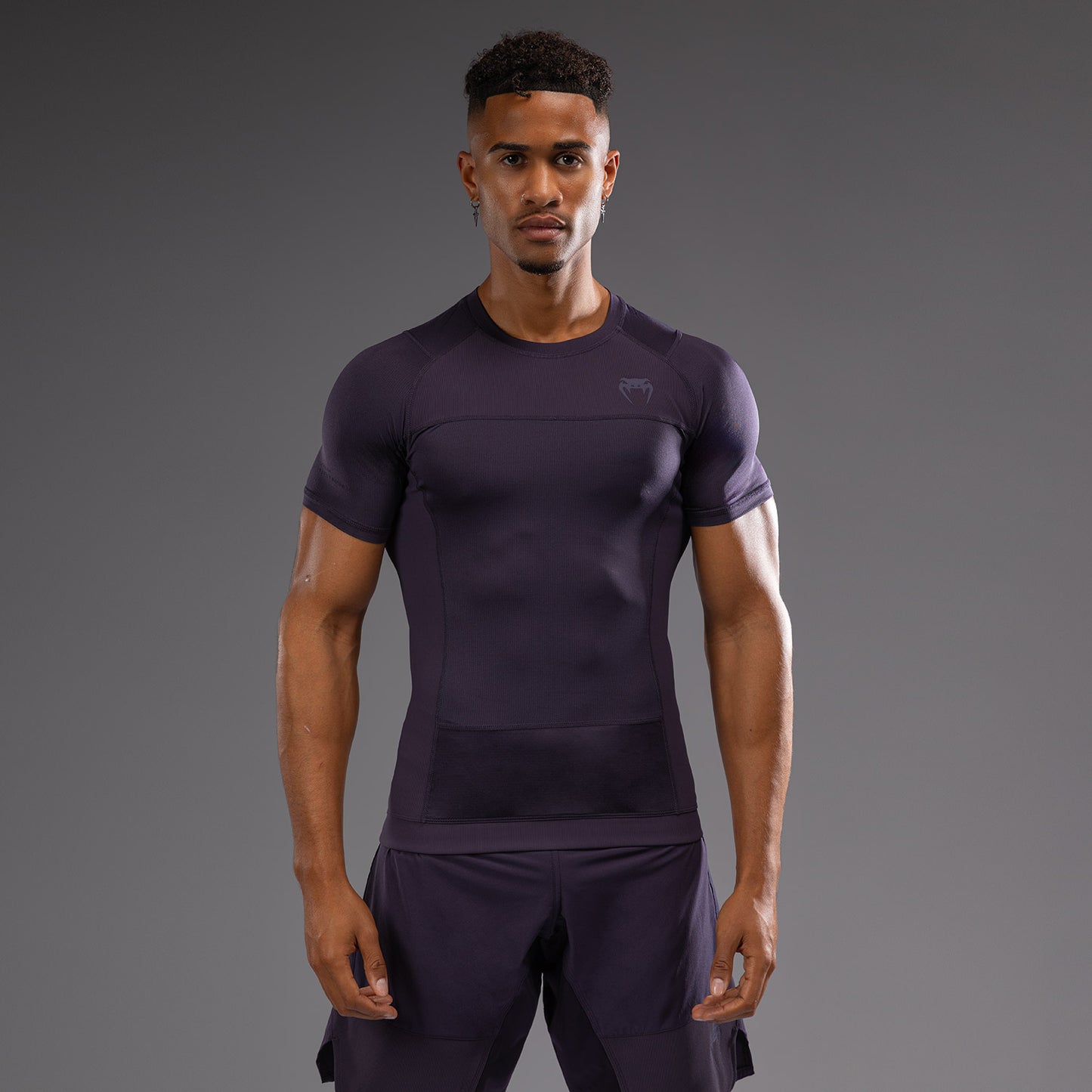 Venum G-Fit Air Men's Short Sleeve Rashguard - Deep Purple