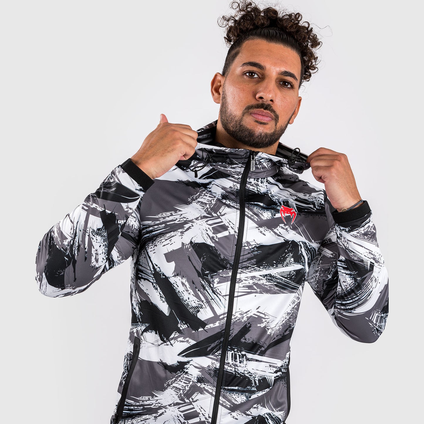 Venum Electron 3.0 Hoodie - Grey/Red