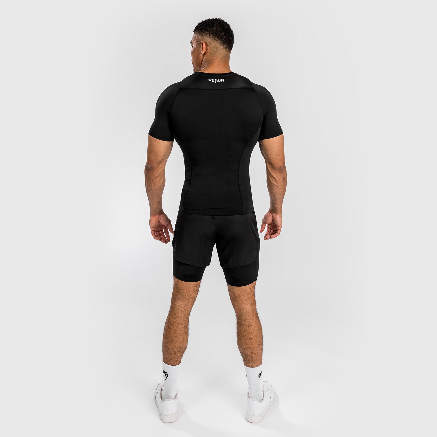 Venum Attack Men's Short Sleeve Rashguard - Black/Grey