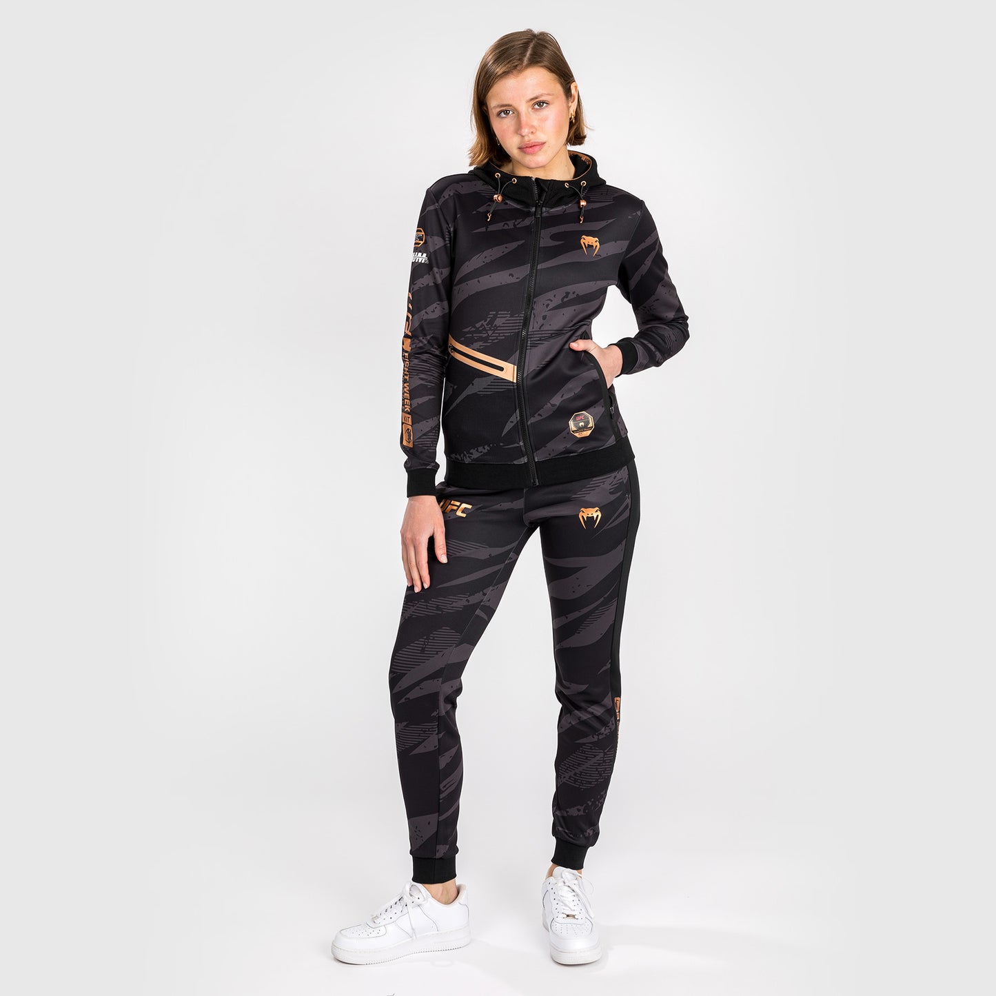 UFC Adrenaline by Venum Fight Week Women’s Zip Hoodie - Urban Camo