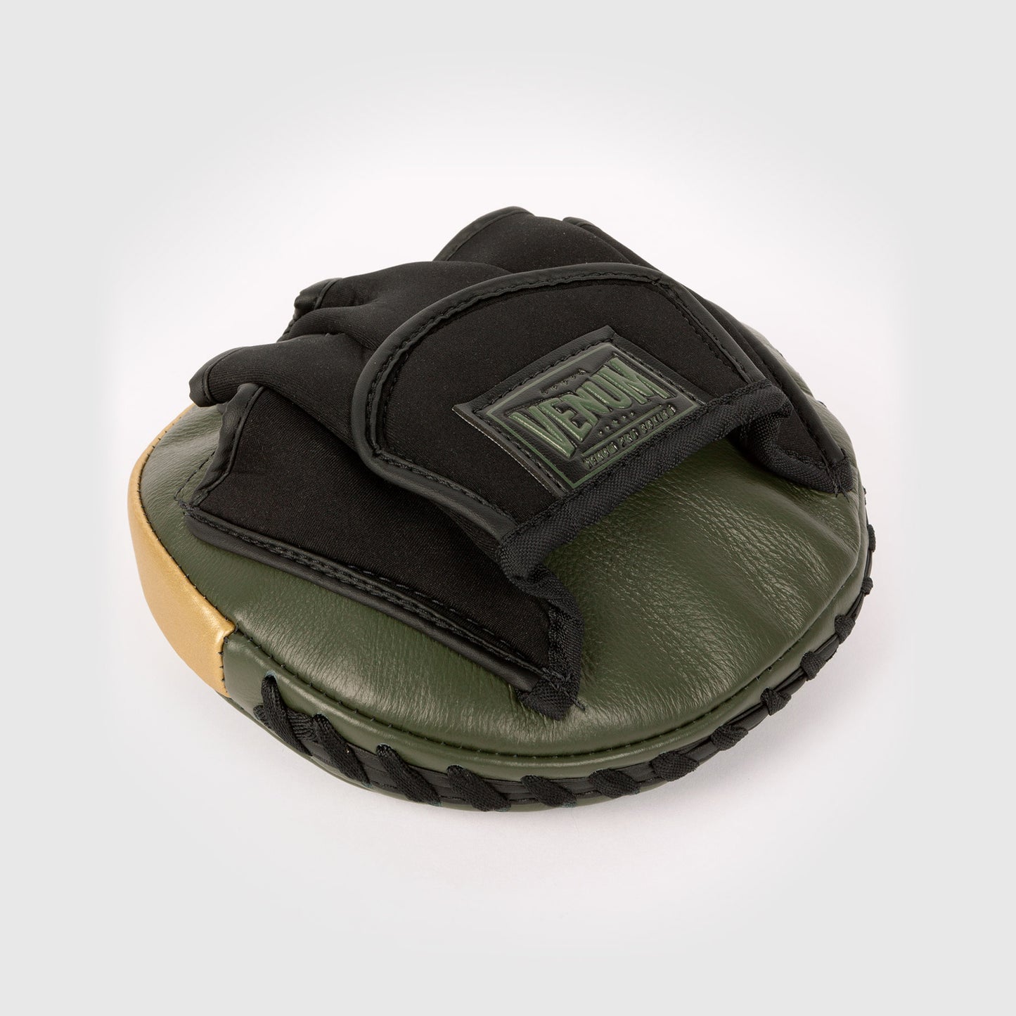 Venum Pro Boxing Mini Curved Punch Mitts (Pair) - Khaki/Gold