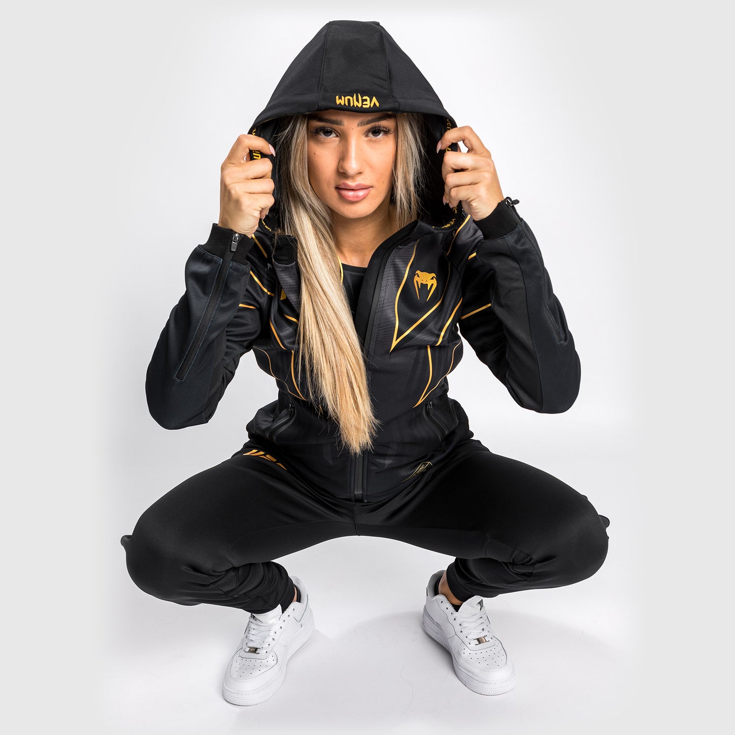 UFC Venum Authentic Fight Night 2.0 Women's Walkout Hoodie - Champion
