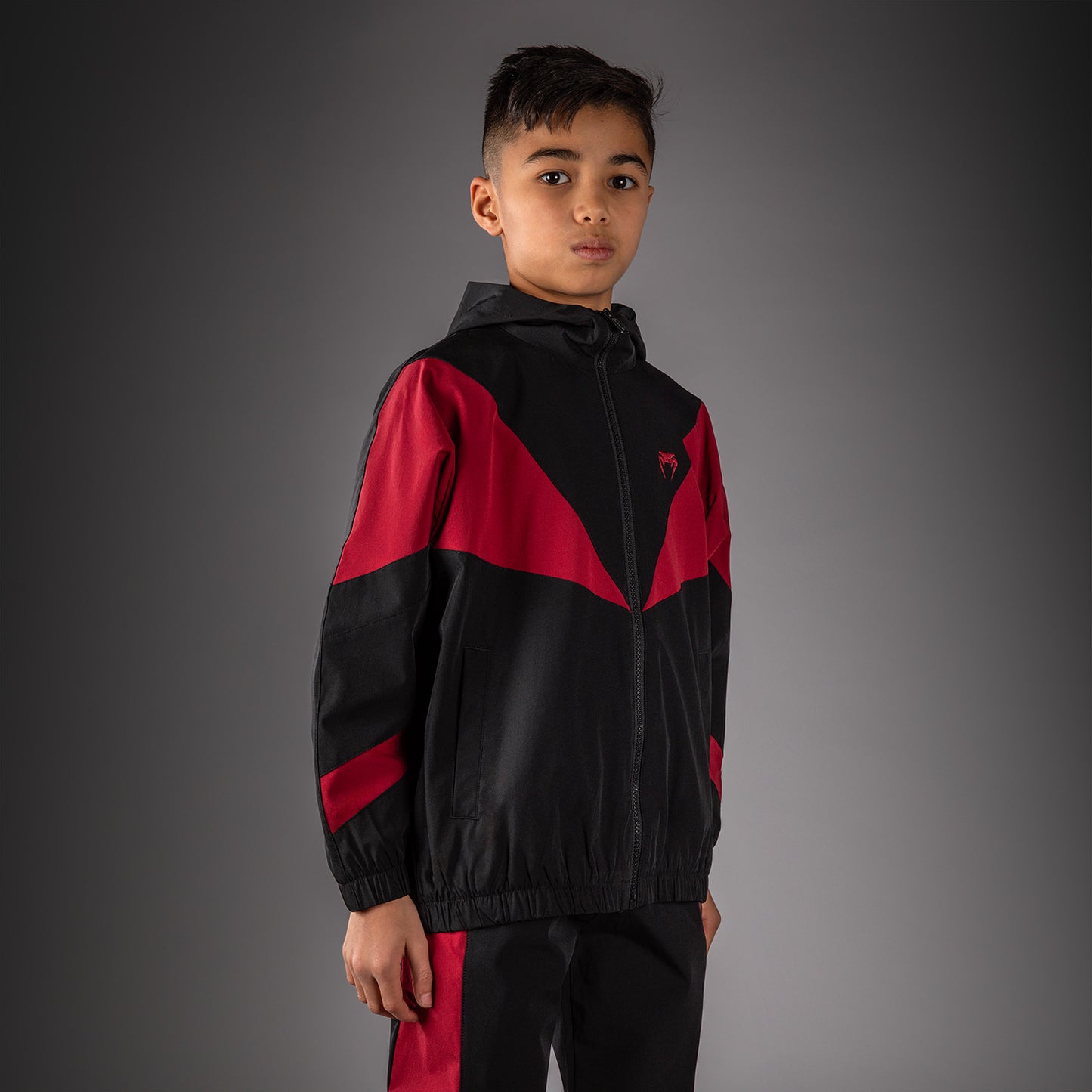 Venum Vectra Kids Track Jacket - Black/Red