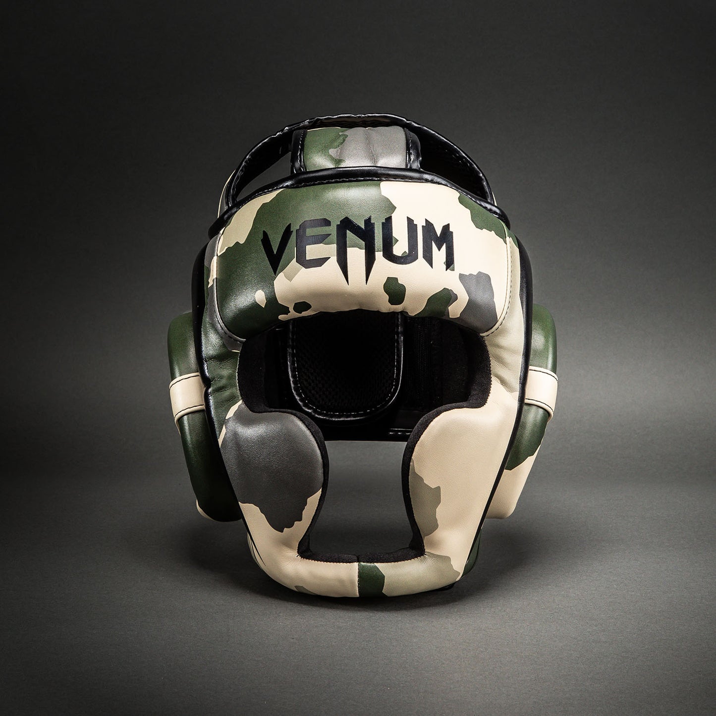 Venum Elite Camo Headgear - Khaki/ Off-hite