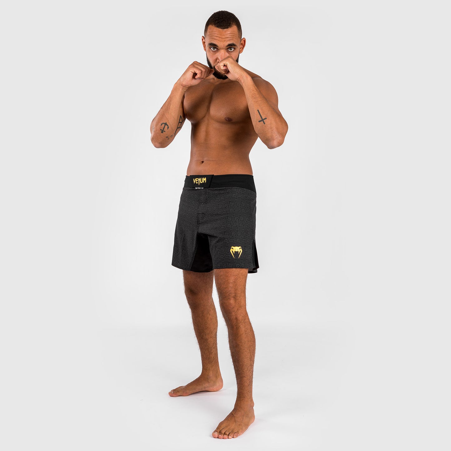 Venum x Ares Men’s Fight Shorts - Black/Gold