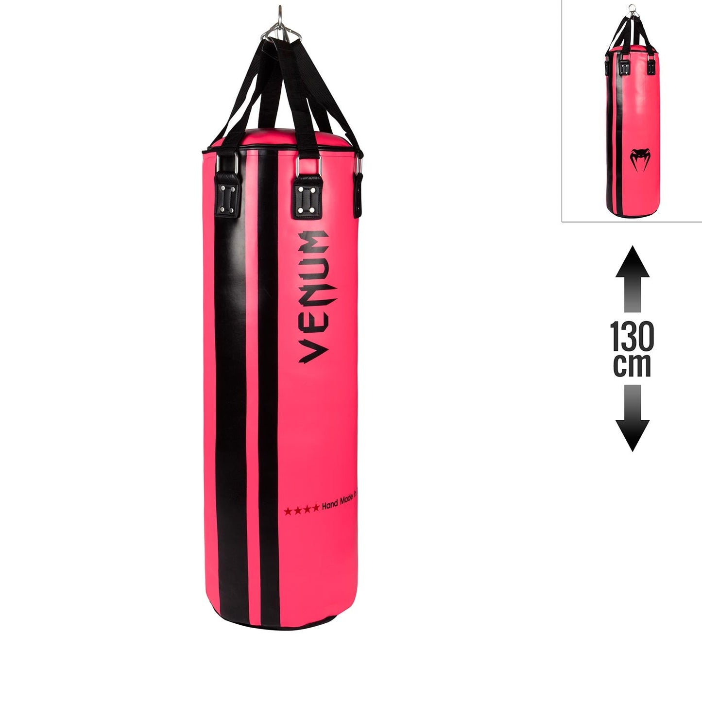 Venum Hurricane Punching Bag - Filled - 130 cm - Black/Pink