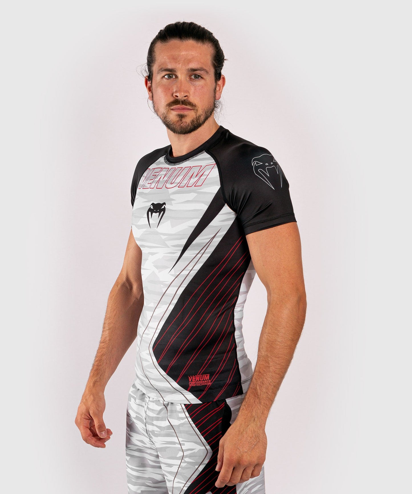Venum Contender 5.0 Rashguard - Short sleeves - White/Camo