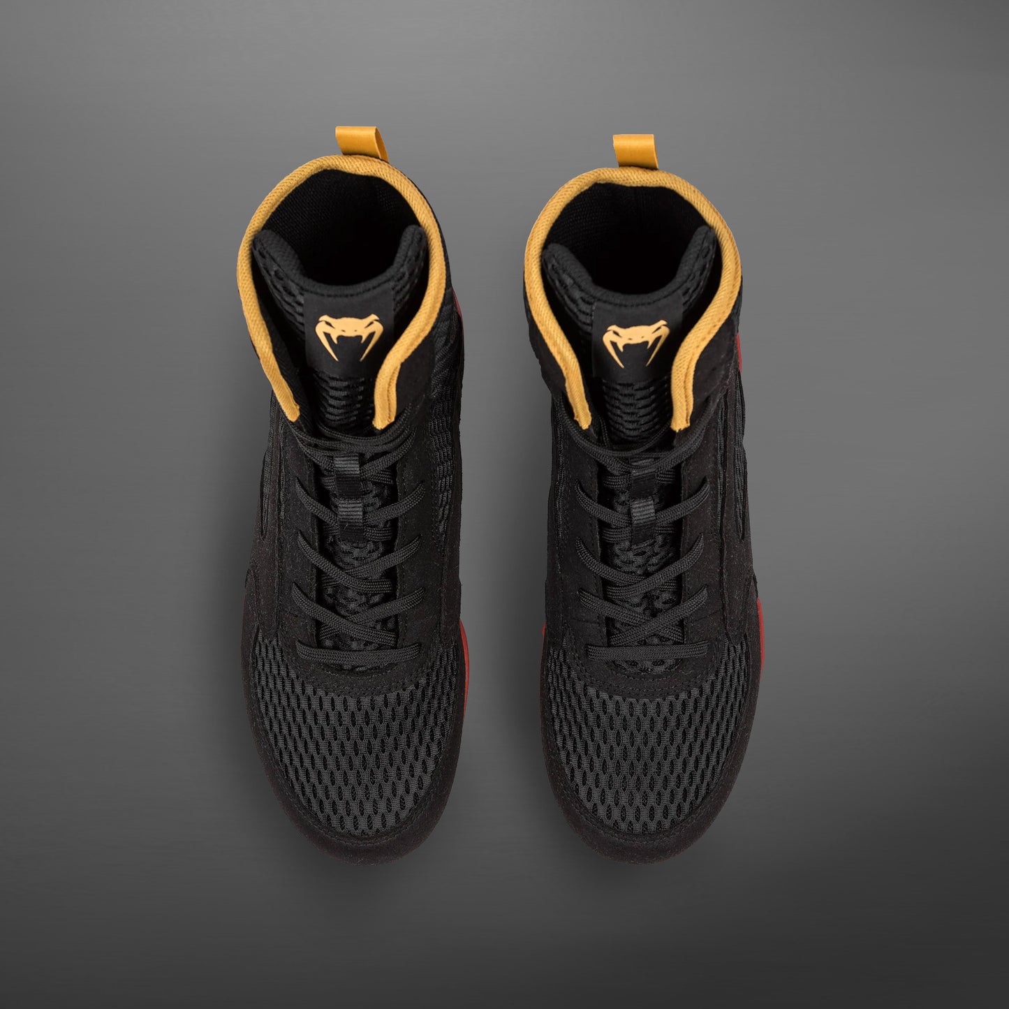 Venum Contender Boxing Shoes - Black/Gold/Red