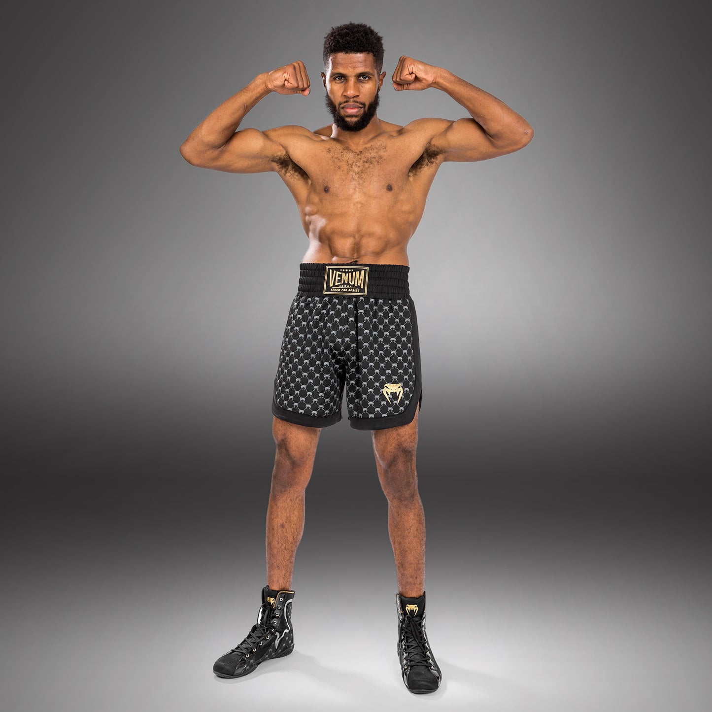 Venum Monogram Boxing Short - Black