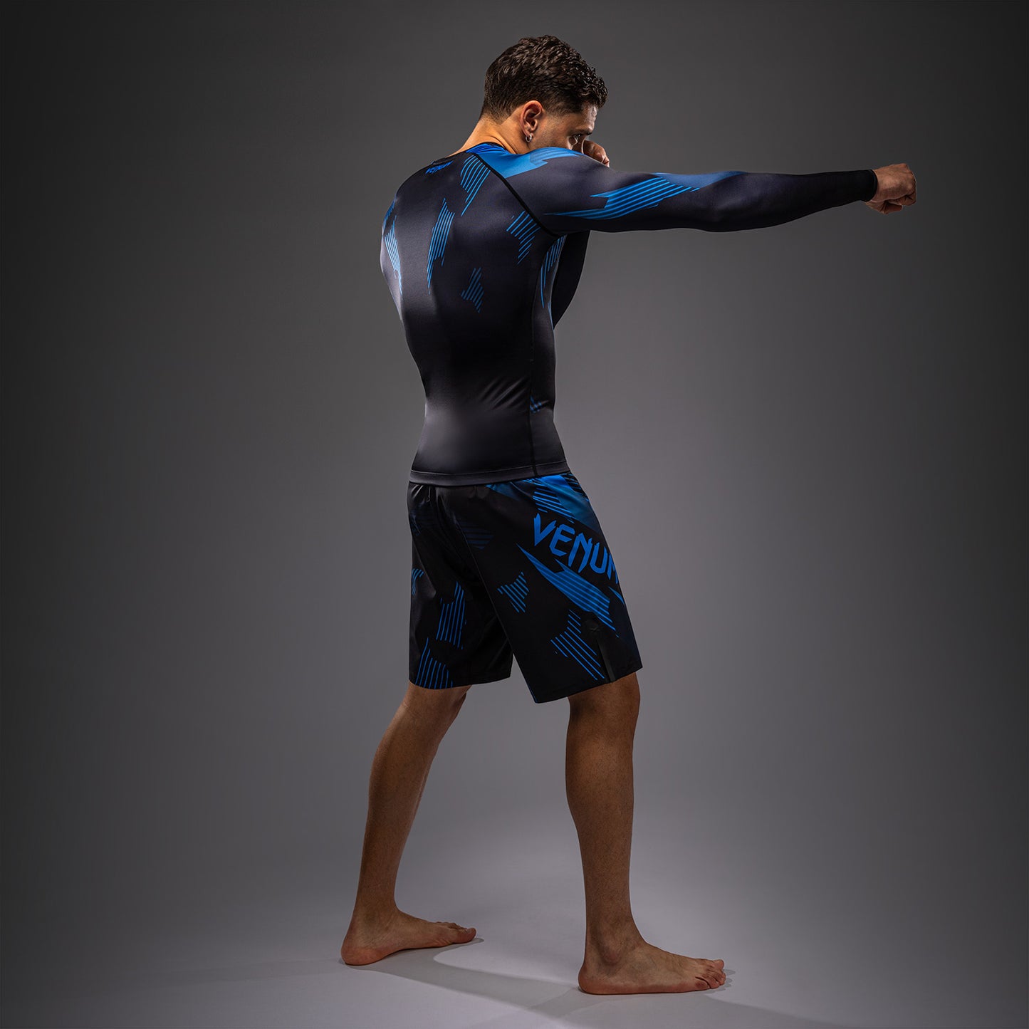 Venum No-Gi 6.0 Long Sleeve Rashguard - Black/Blue
