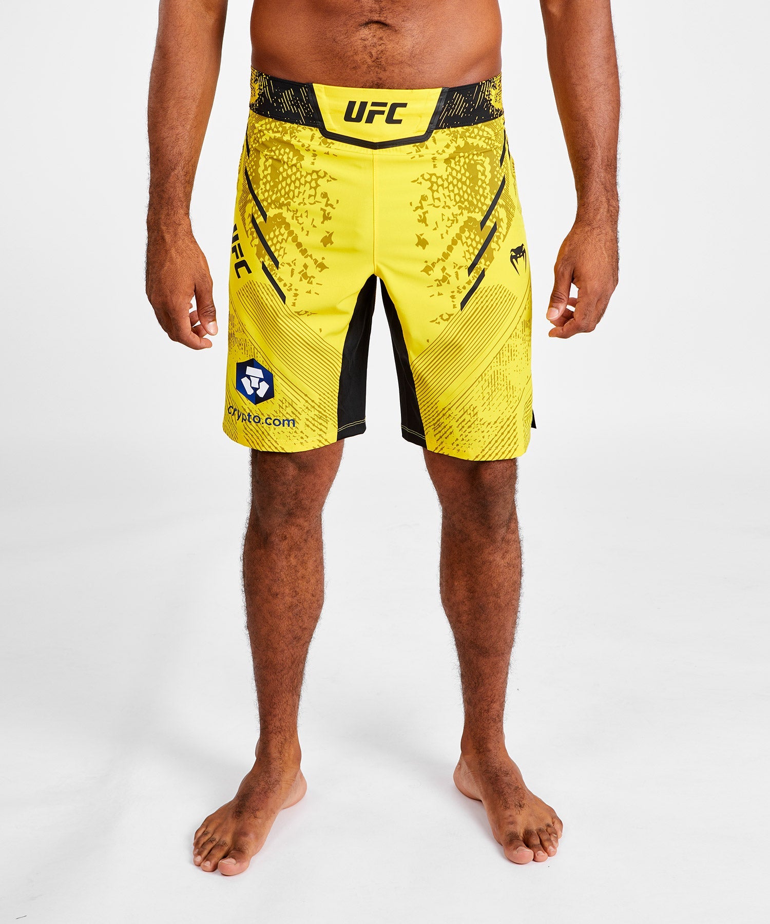 UFC Adrenaline by Venum Personalized Authentic Fight Night Men s Fight Short Long Fit Yellow