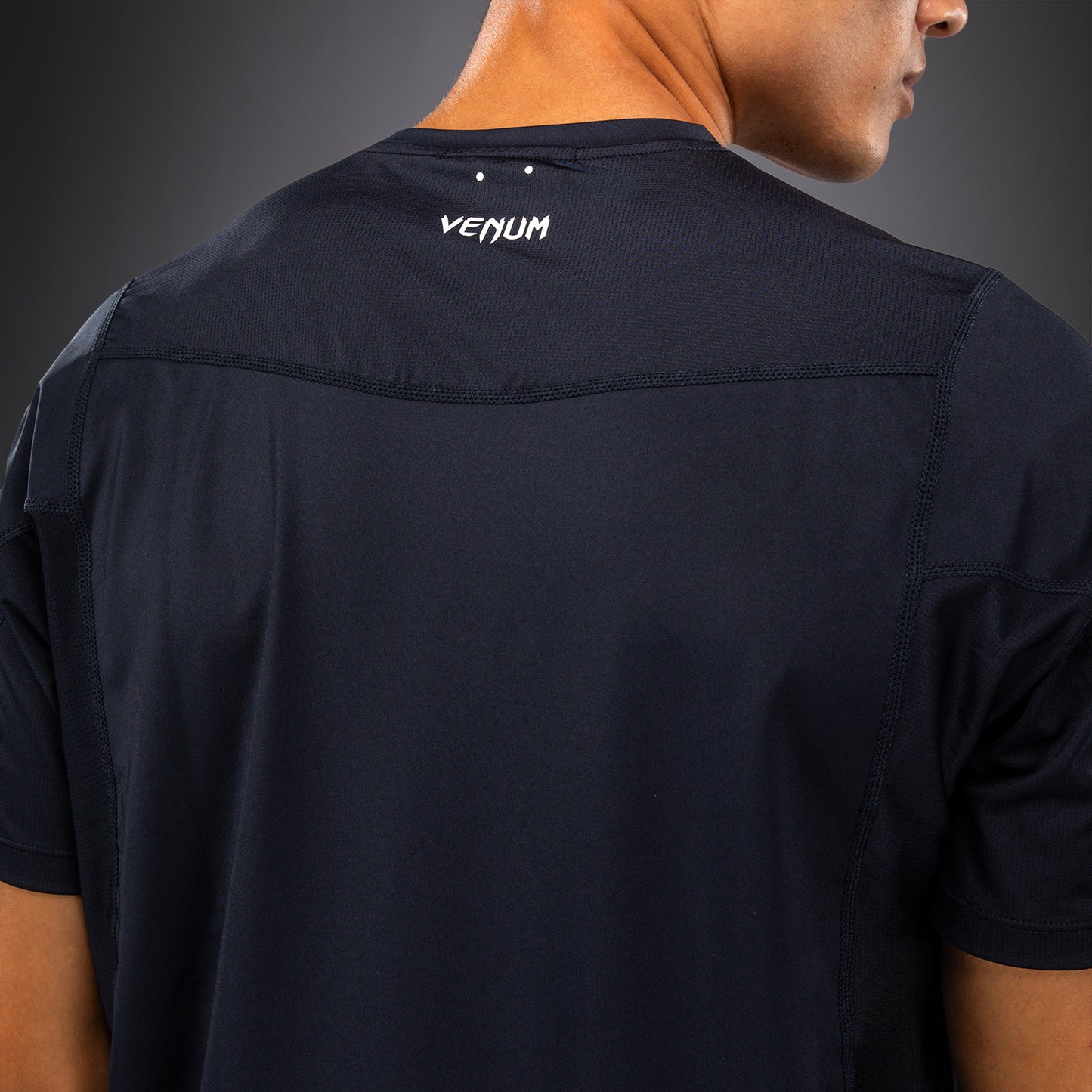 Venum G-Core Dry Tech T-Shirt - Navy Blue/White