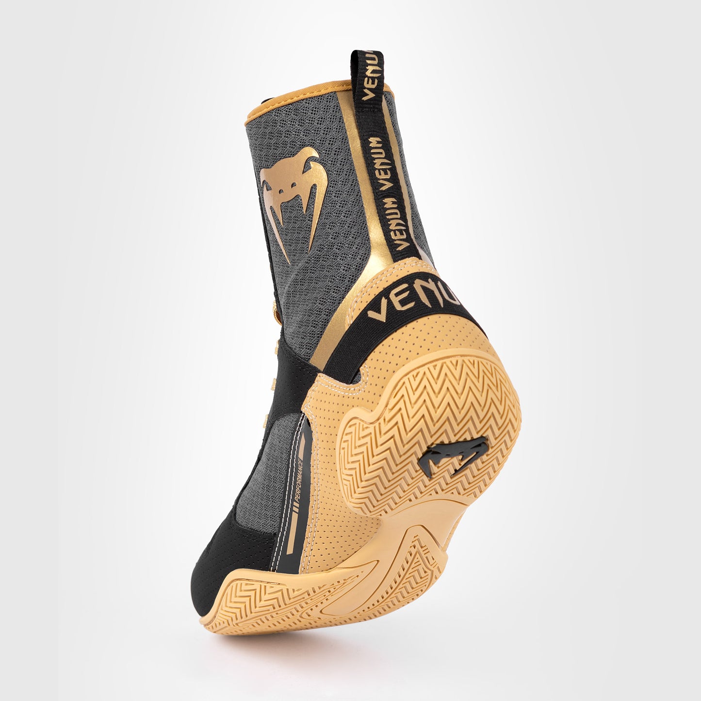 Venum Elite Boxing Shoes - Black/Beige