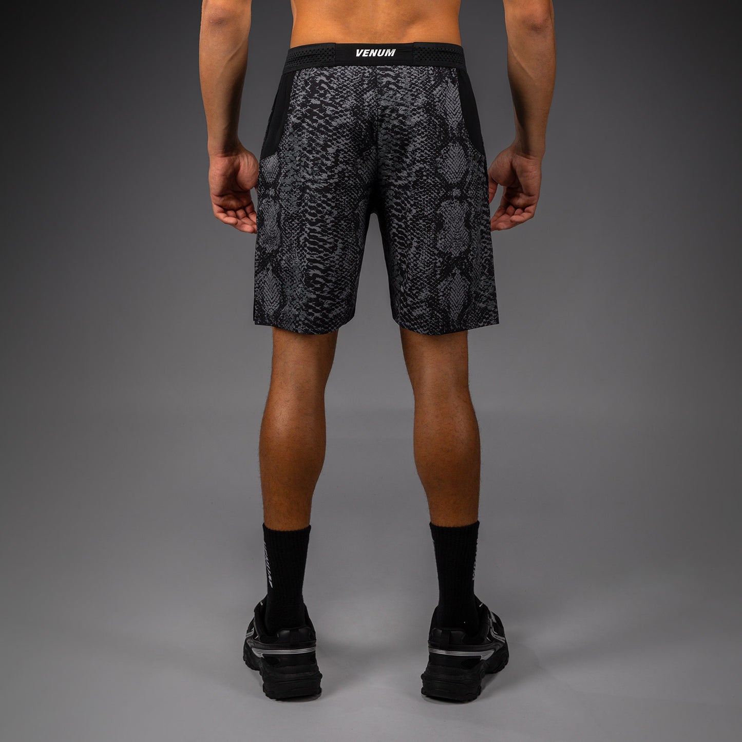 Venum G-Fit Scales Training Shorts - Black/ Charcoal Grey