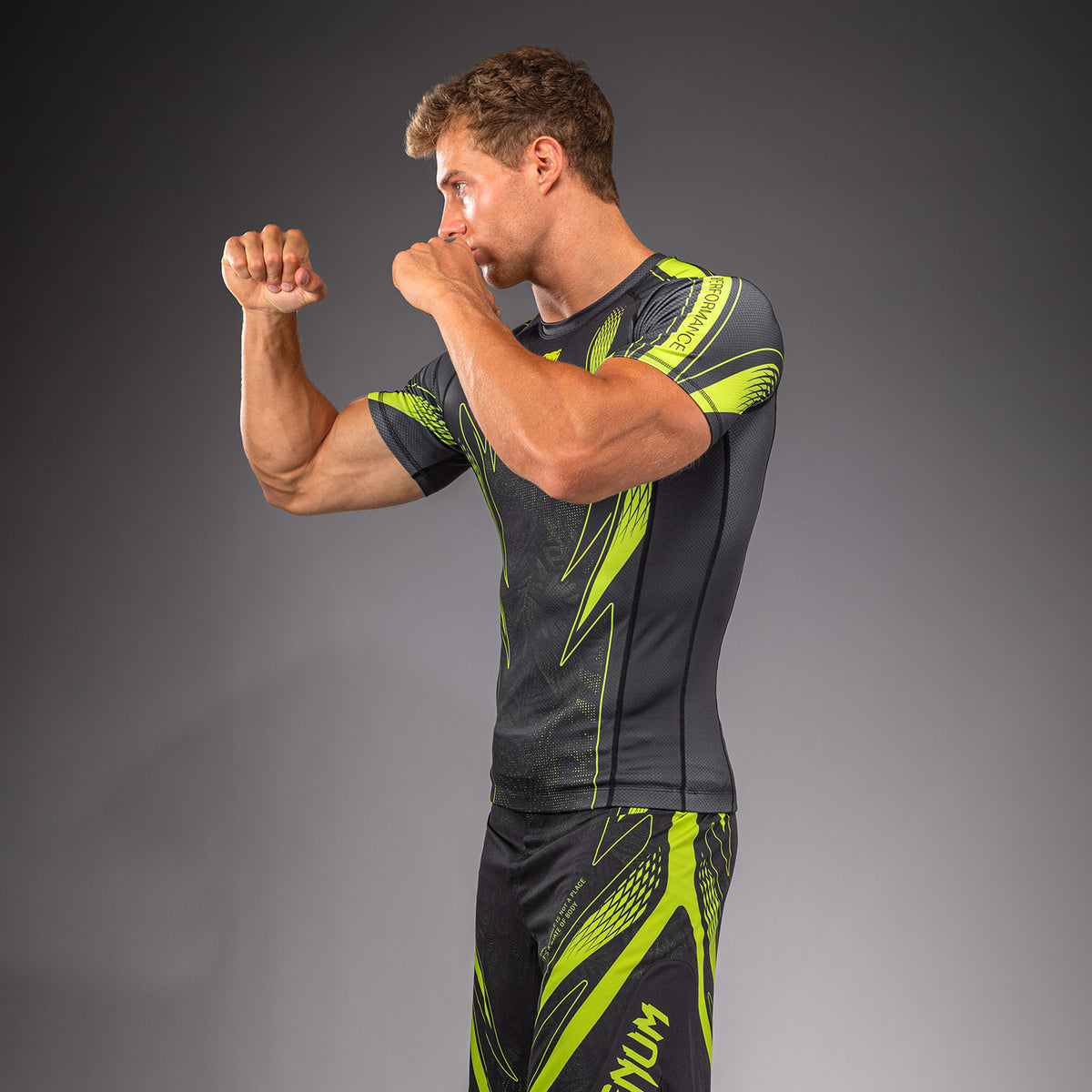 Venum Amazonia Reborn Short Sleeve Rashguard - Black/Green
