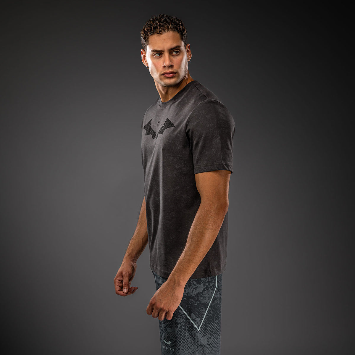Venum x Batman Cotton T-Shirt - Grey/Black/Red