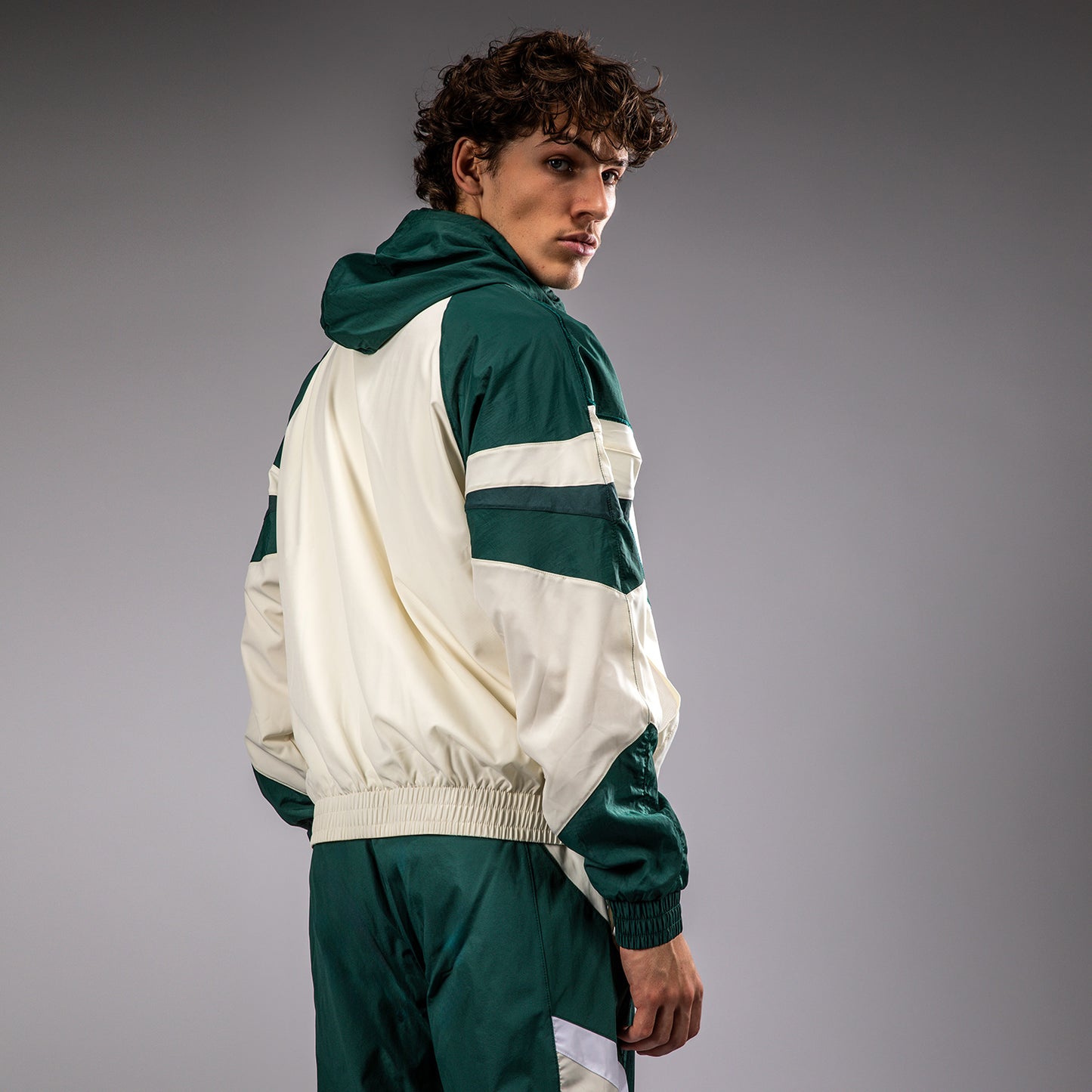 Venum Attack 90 Tracksuit Jacket - Forest Green/Ice