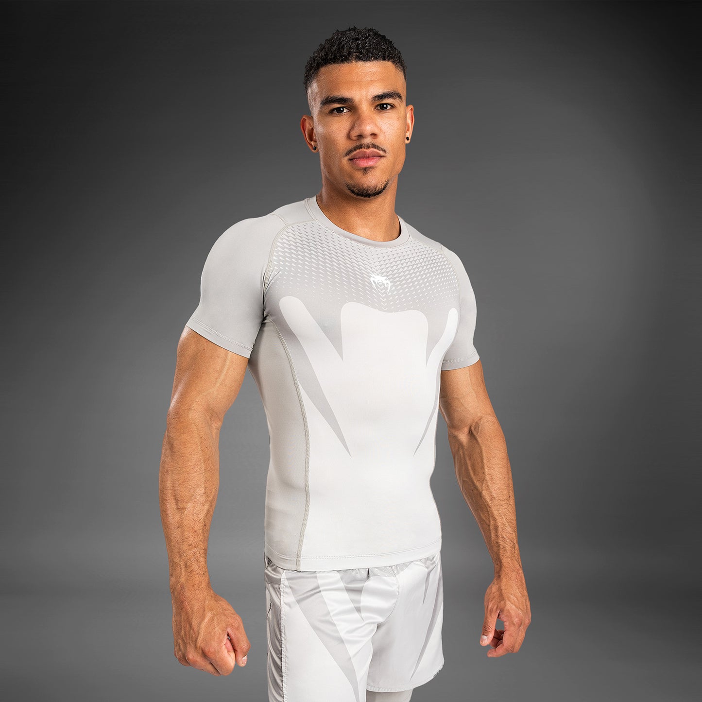 Venum Attack Men's Short Sleeve Rashguard - Sand
