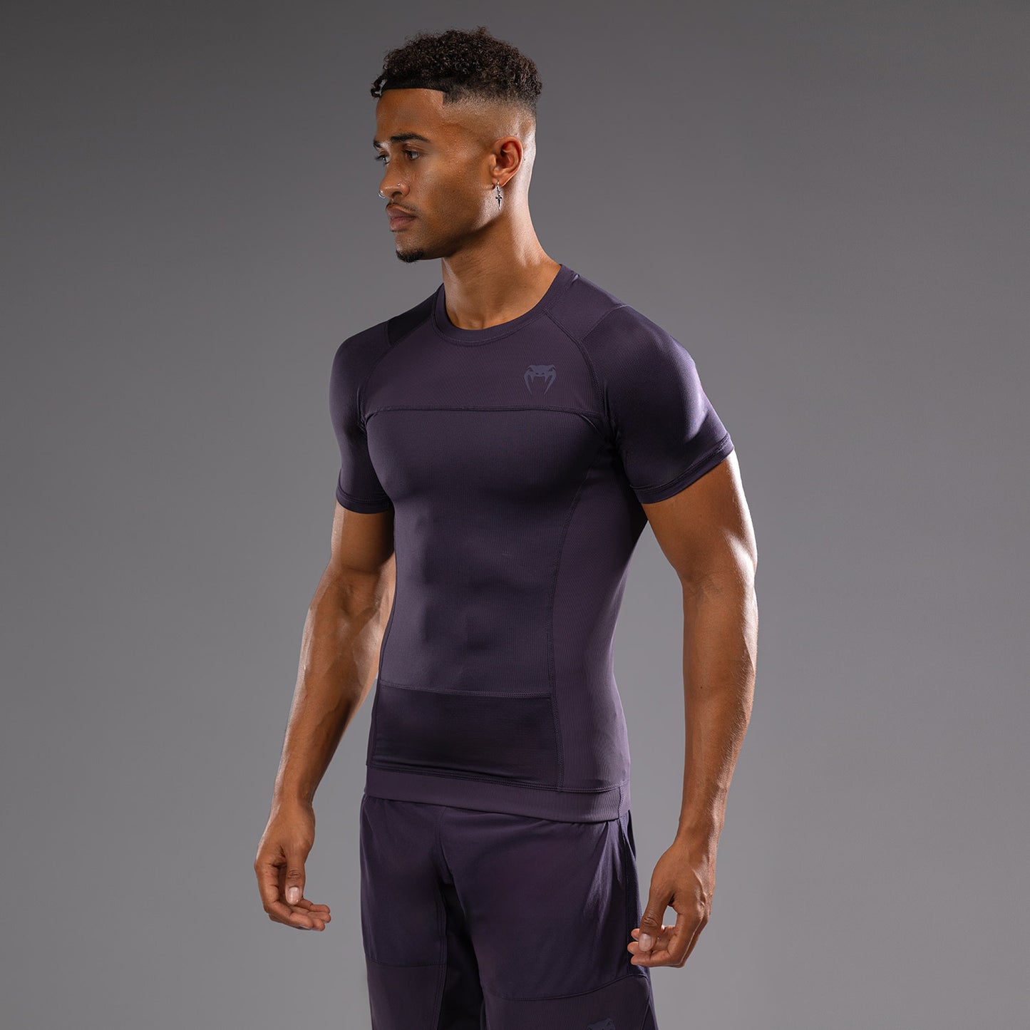 Venum G-Fit Air Men's Short Sleeve Rashguard - Deep Purple